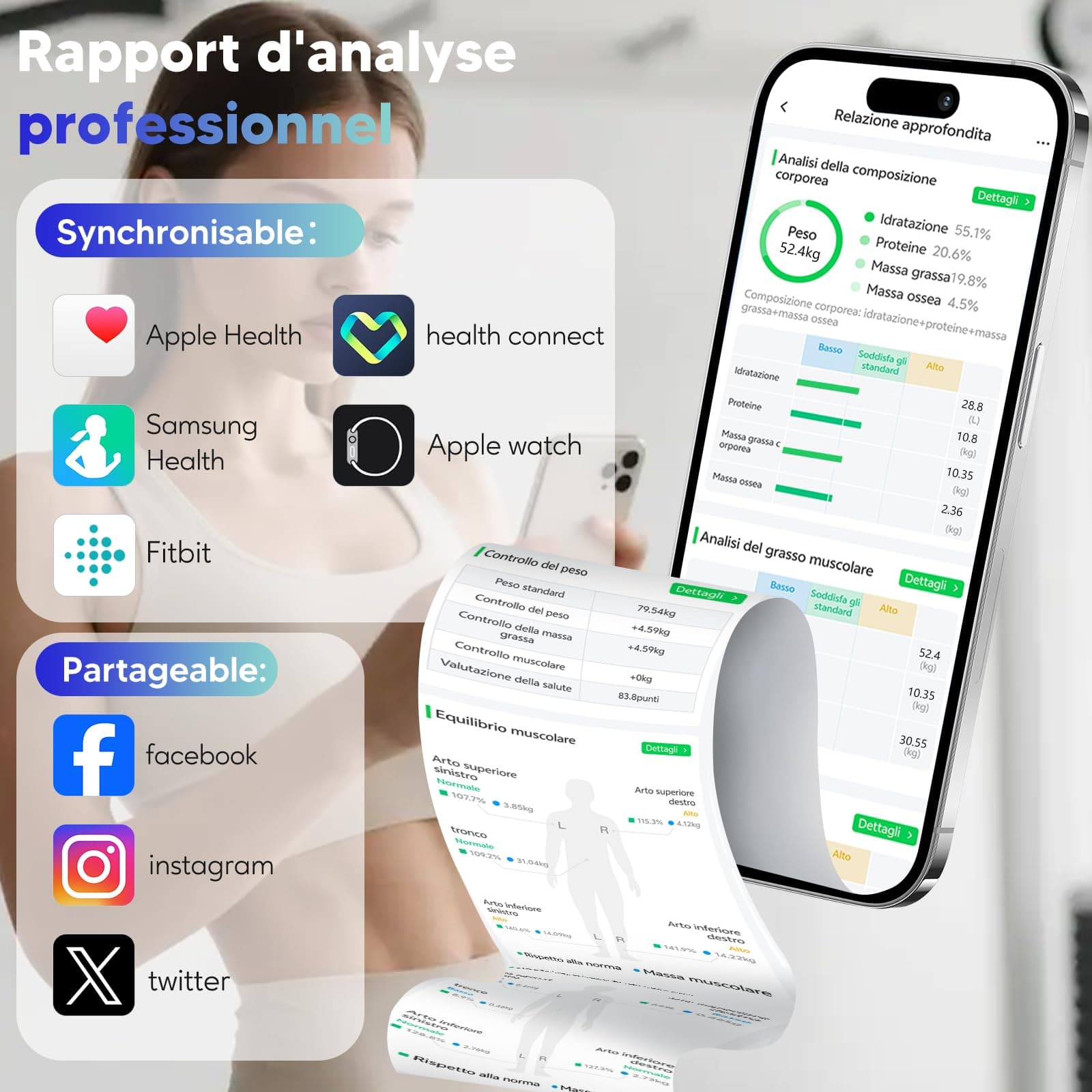 arboleaf Bilancia Intelligente con Analisi Corporea – Bild 5