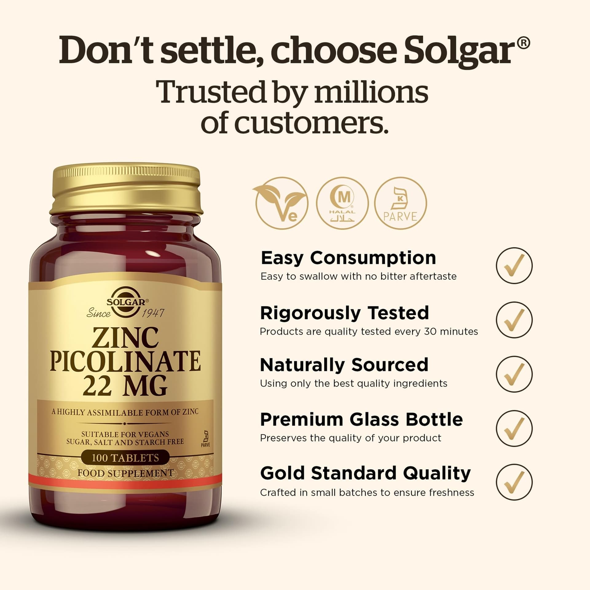 Solgar Zinc Picolinate 22 Mg Tablets – Bild 5