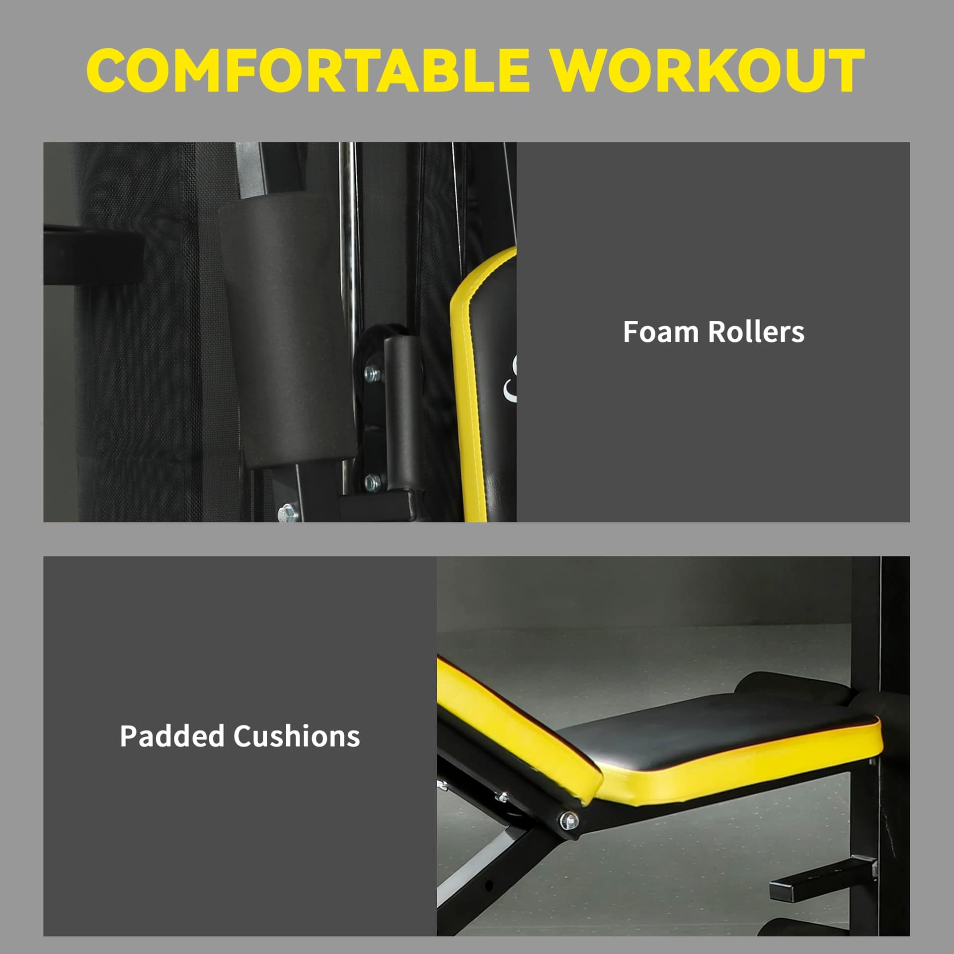 Soozier All-in-One Home Gym Machine System, Multifunctional Weight Machine with 152 lbs – Bild 8