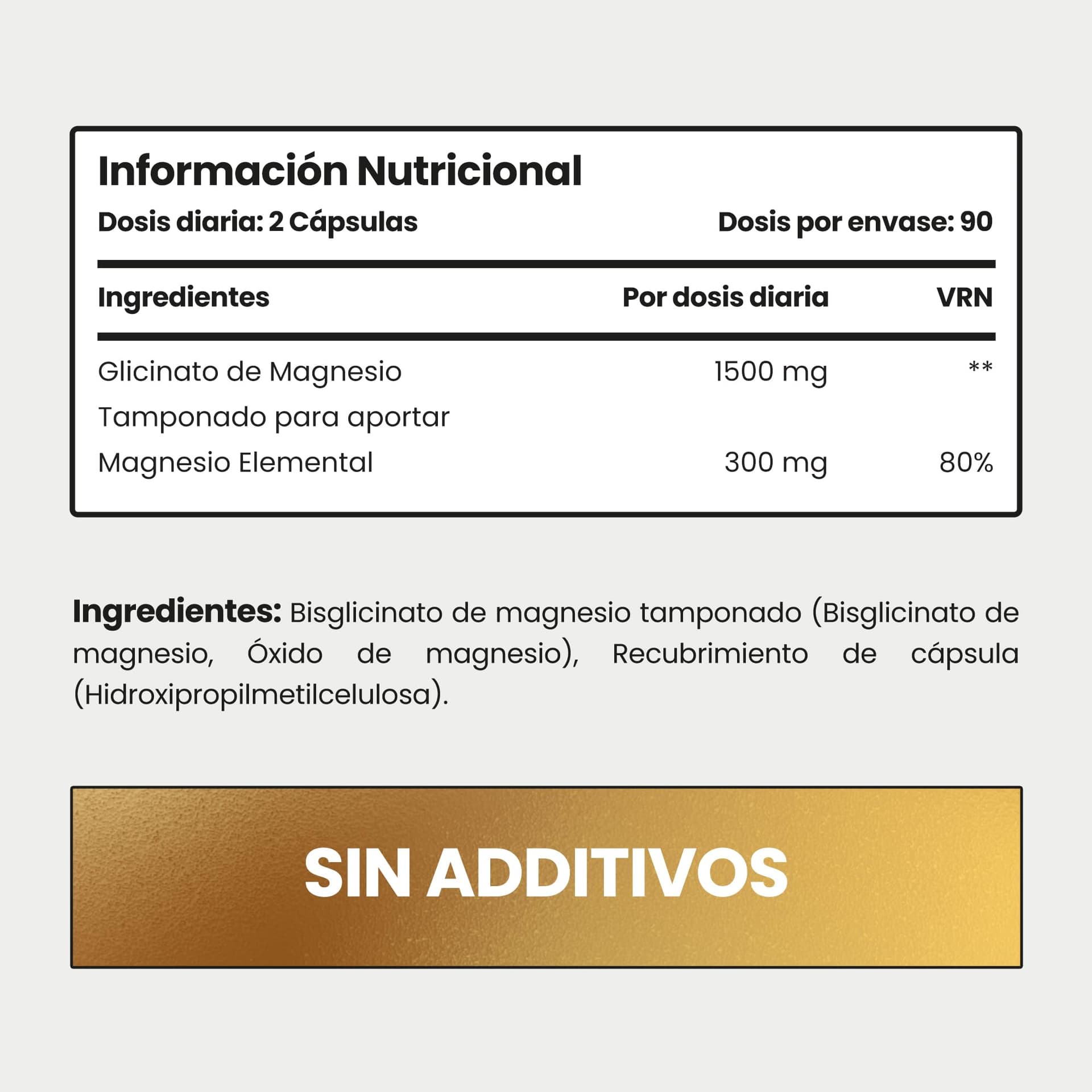 VitaBright Magnésium Bisglycinate Bio 1500 mg – Bild 2