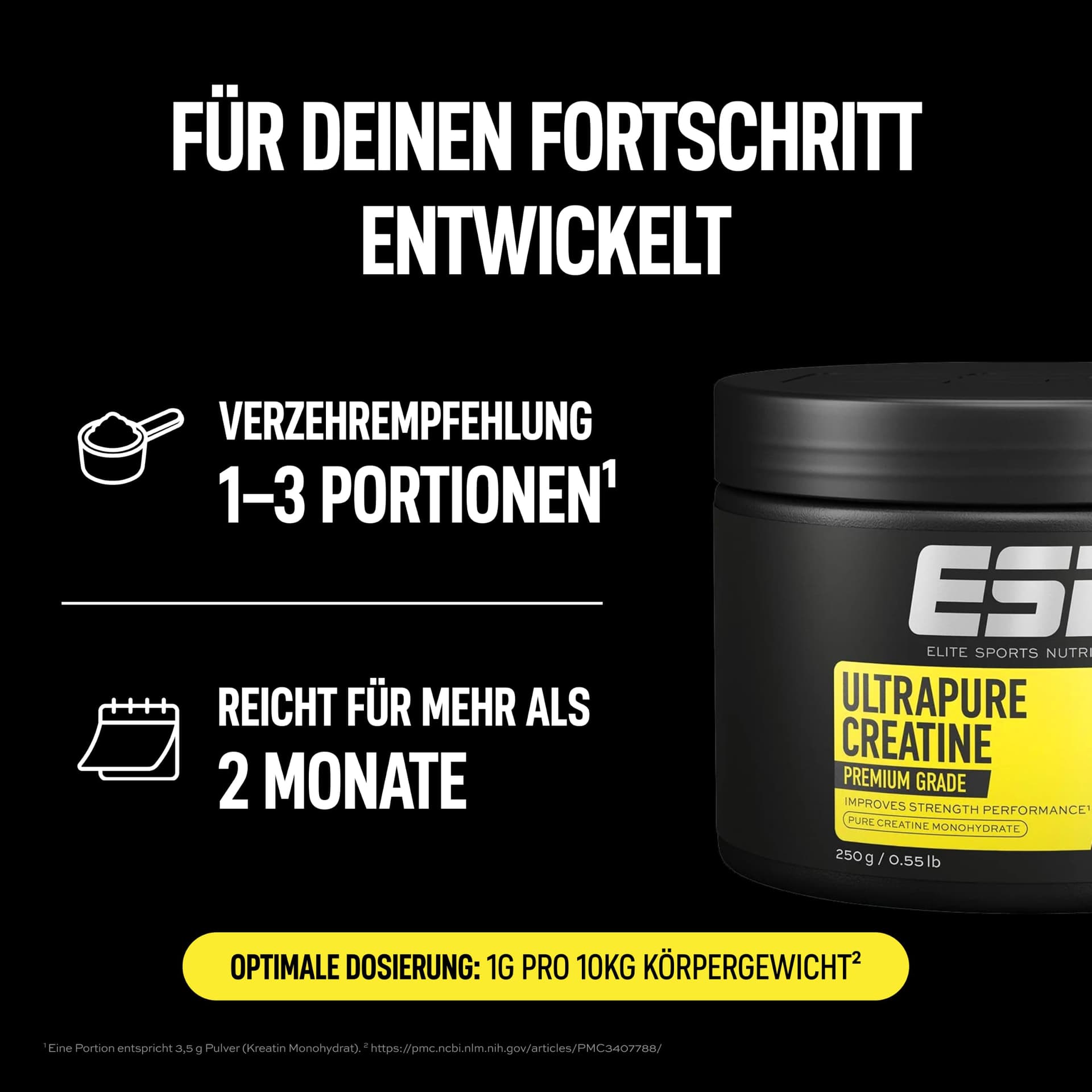 ESN Ultrapure Creatine Monohydrate, 250 g – Bild 6