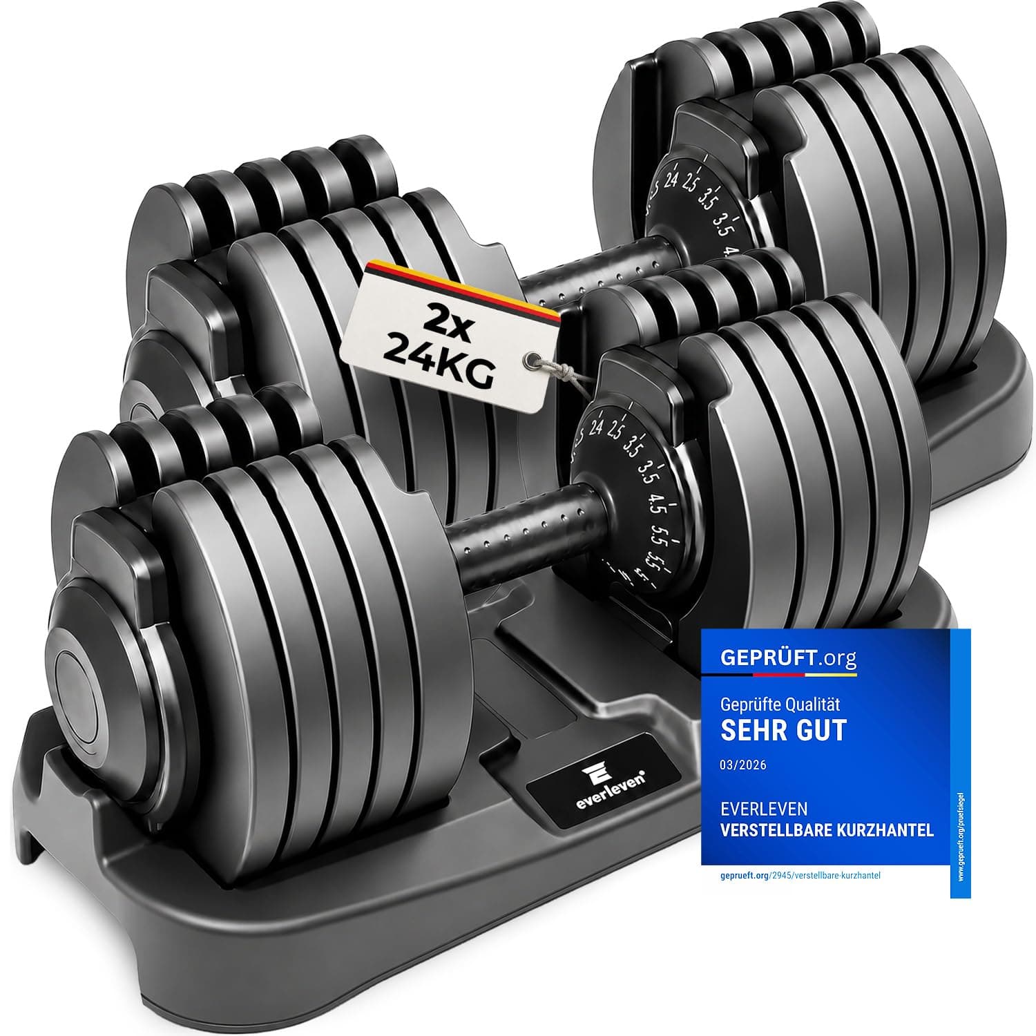 Verstellbare Kurzhantel Verstellbare Kurzhantel Set 2x24kg