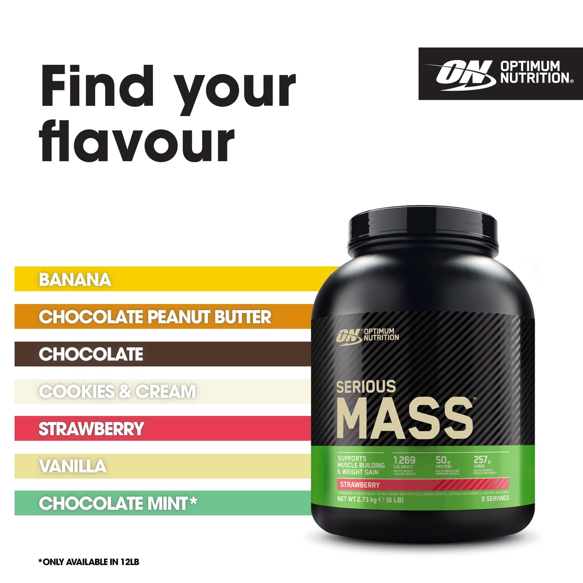 Optimum Nutrition Serious Mass Protein Powder High Calorie – Bild 5