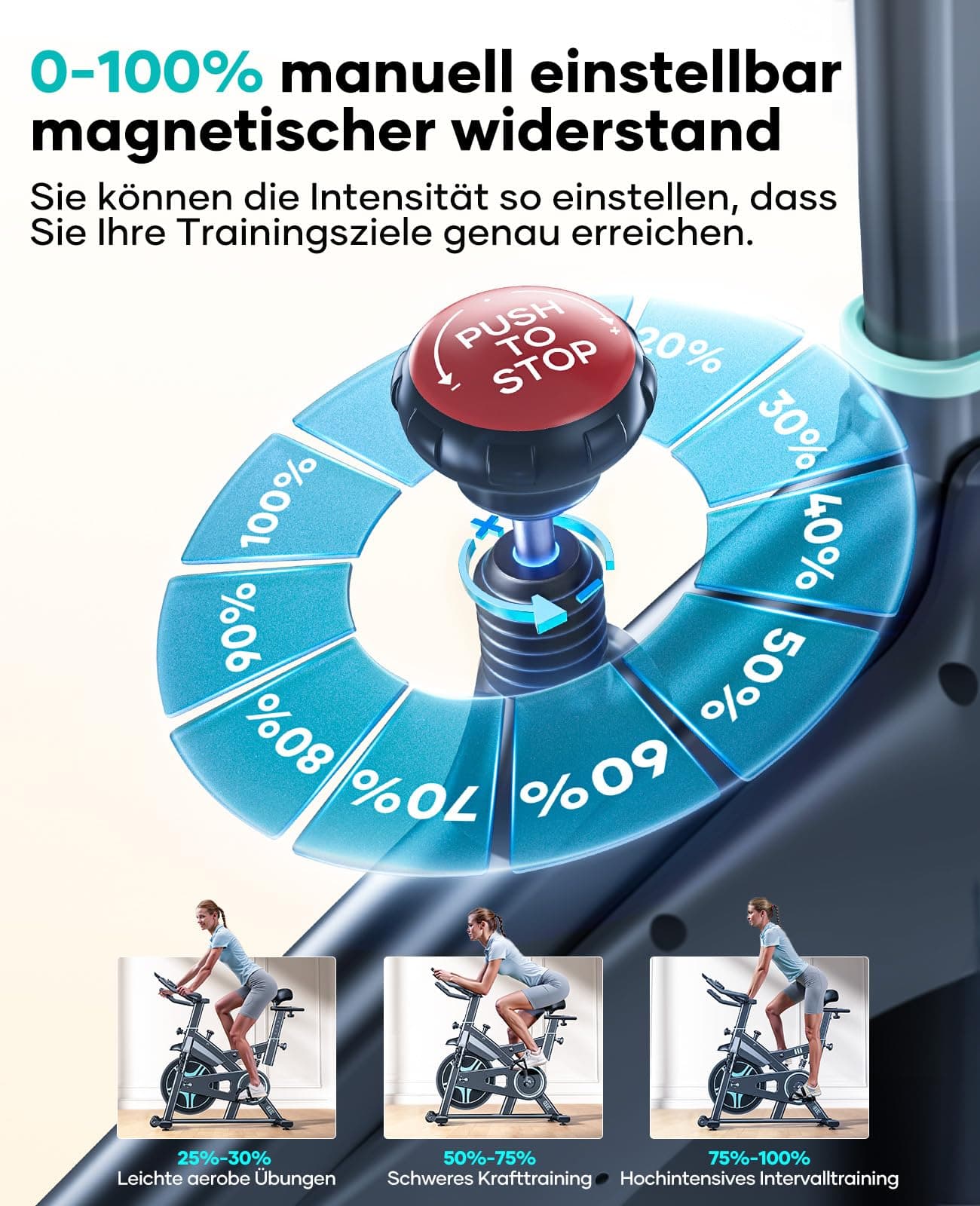 Toputure [2026 Aktualisierte] Heimtrainer Fahrrad mit APP und – Bild 7