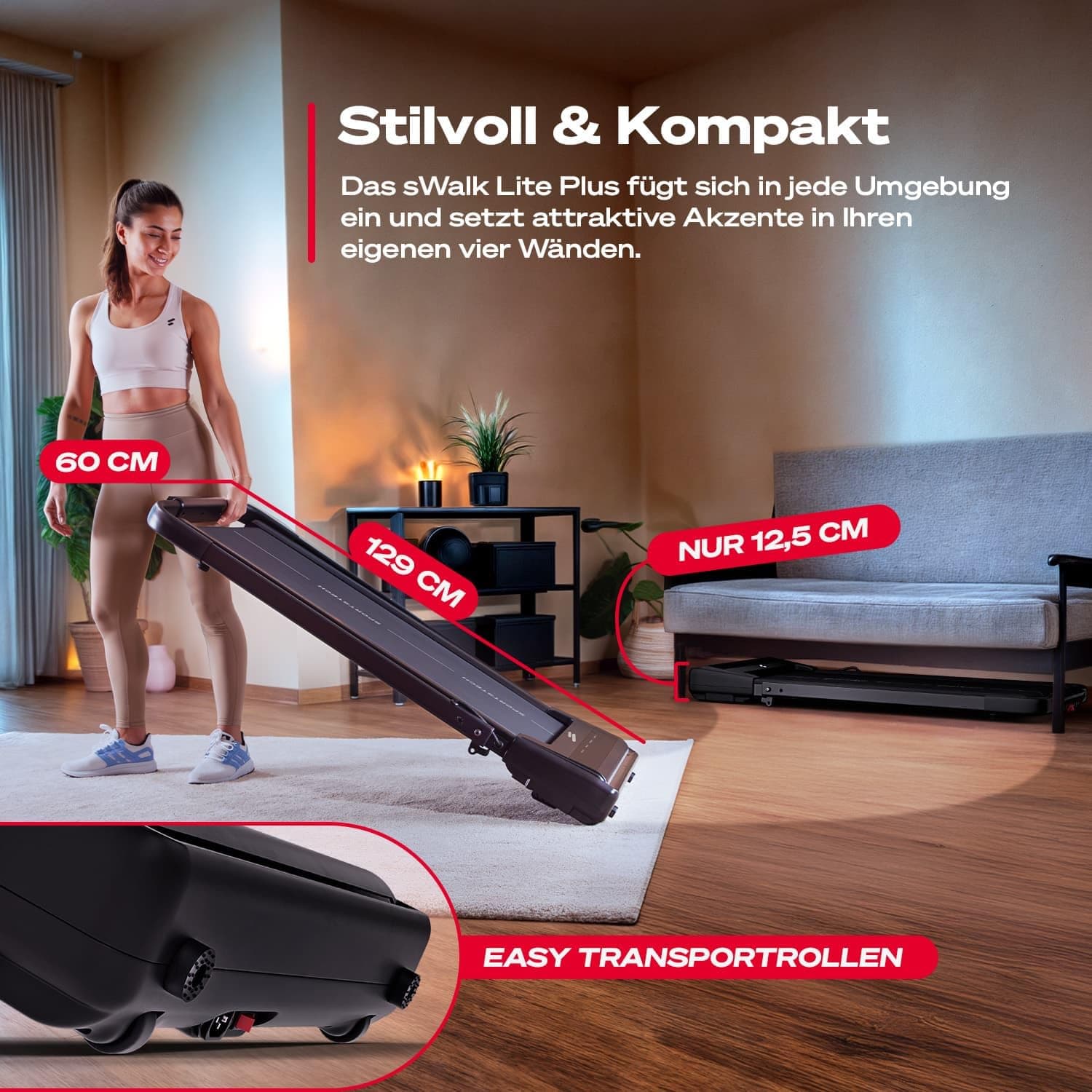 Sportstech Walking Pad mit Steigung – Bild 5