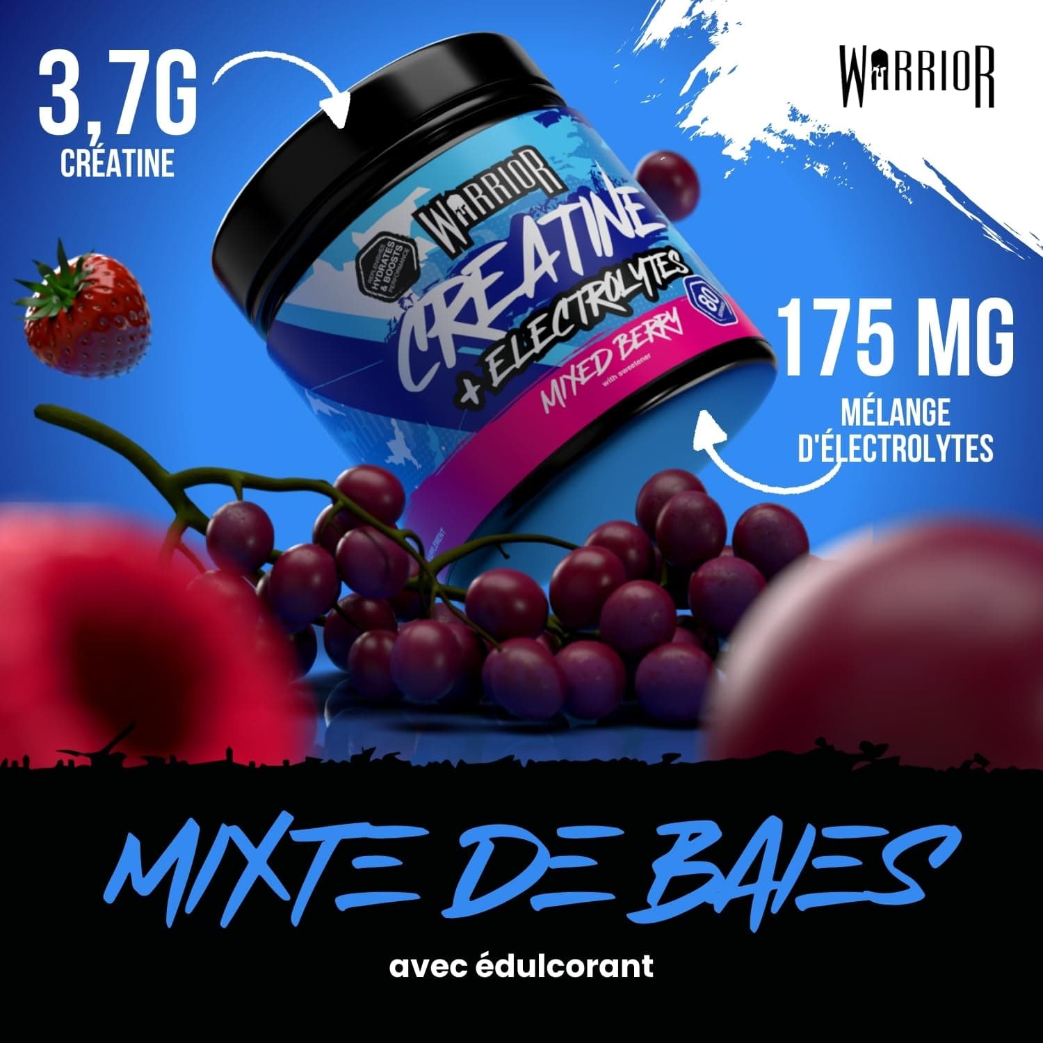 Warrior Creatine Monohydrate + Electrolytes 360g – Bild 5