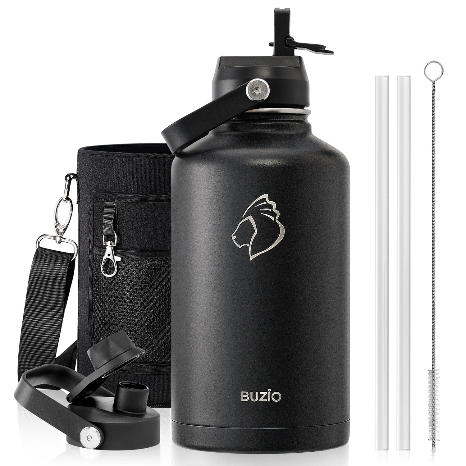 BUZIO Stainless Steel Water Bottle 2L