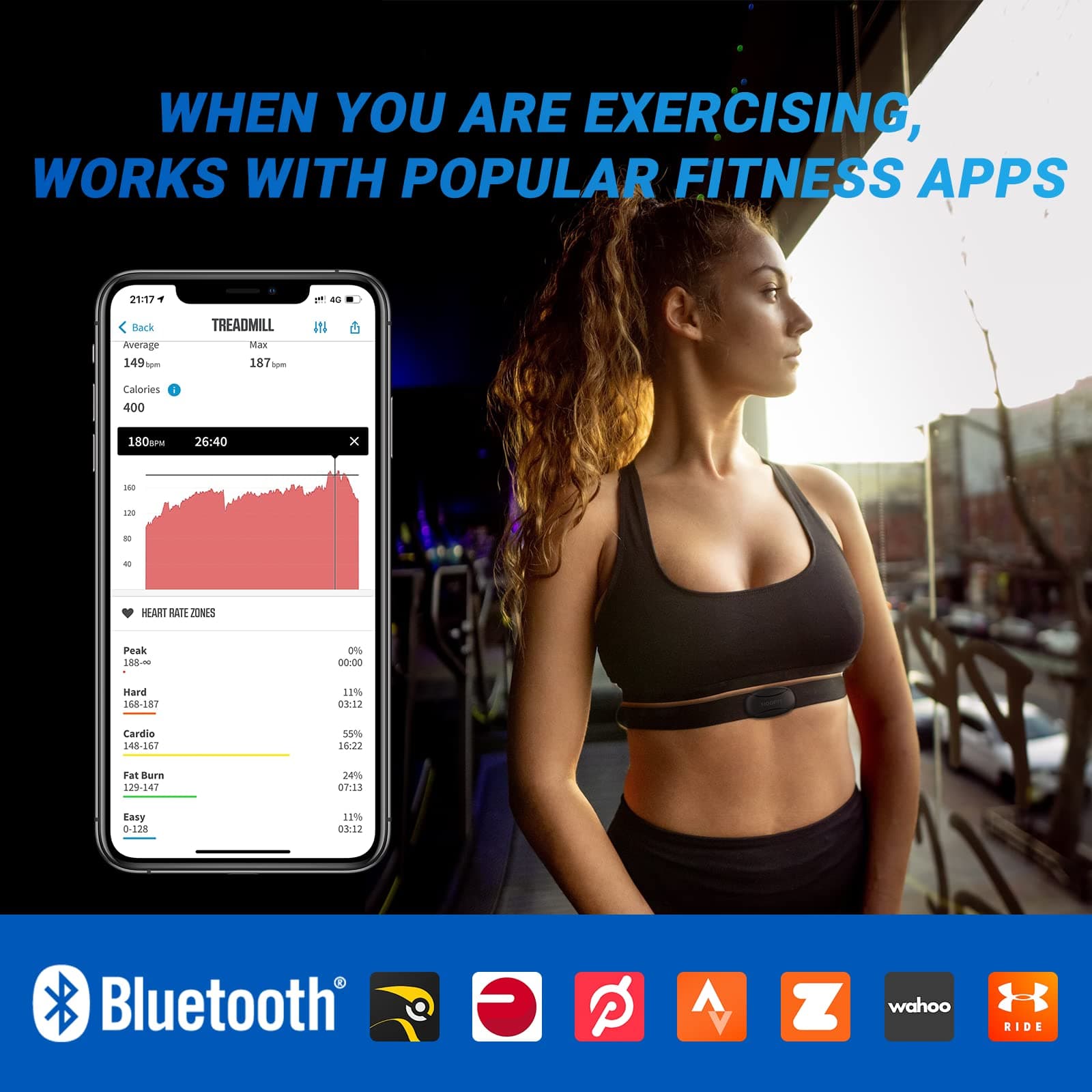 moofit HR8 Pulsmesser Brustgurt – Bild 2