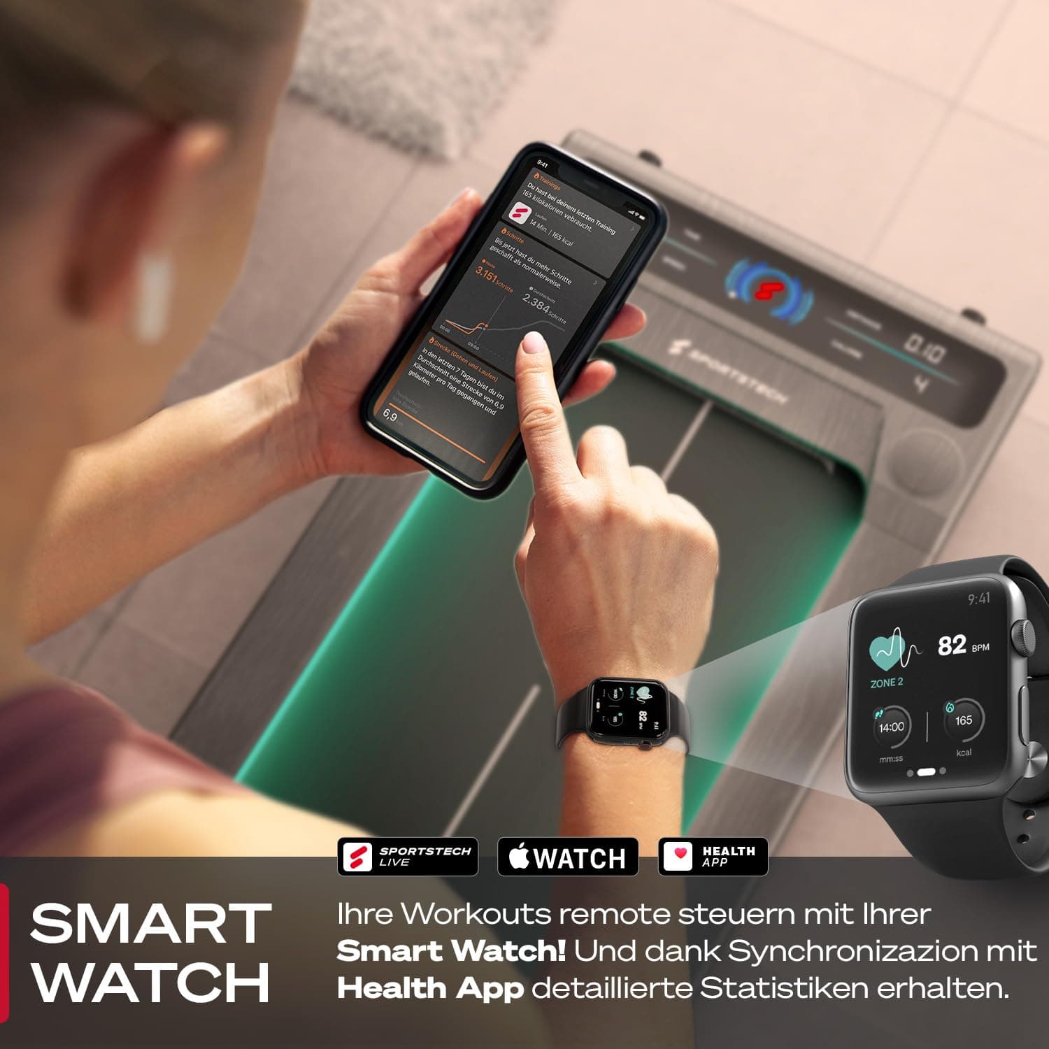 Sportstech sWalk Walking Pad – Bild 3