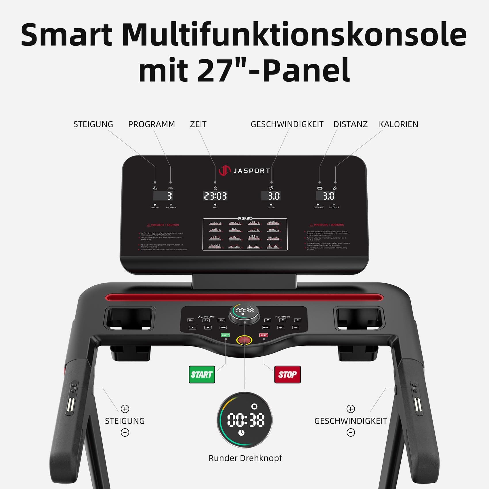JASPORT Treadmill L3 Laufband für Zuhause klappbar – Bild 4