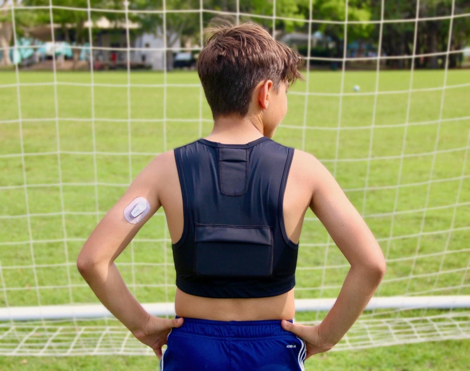 CGM Athletics Unisex Youth/Adult diabetes sports vest with phone pocket – Bild 8