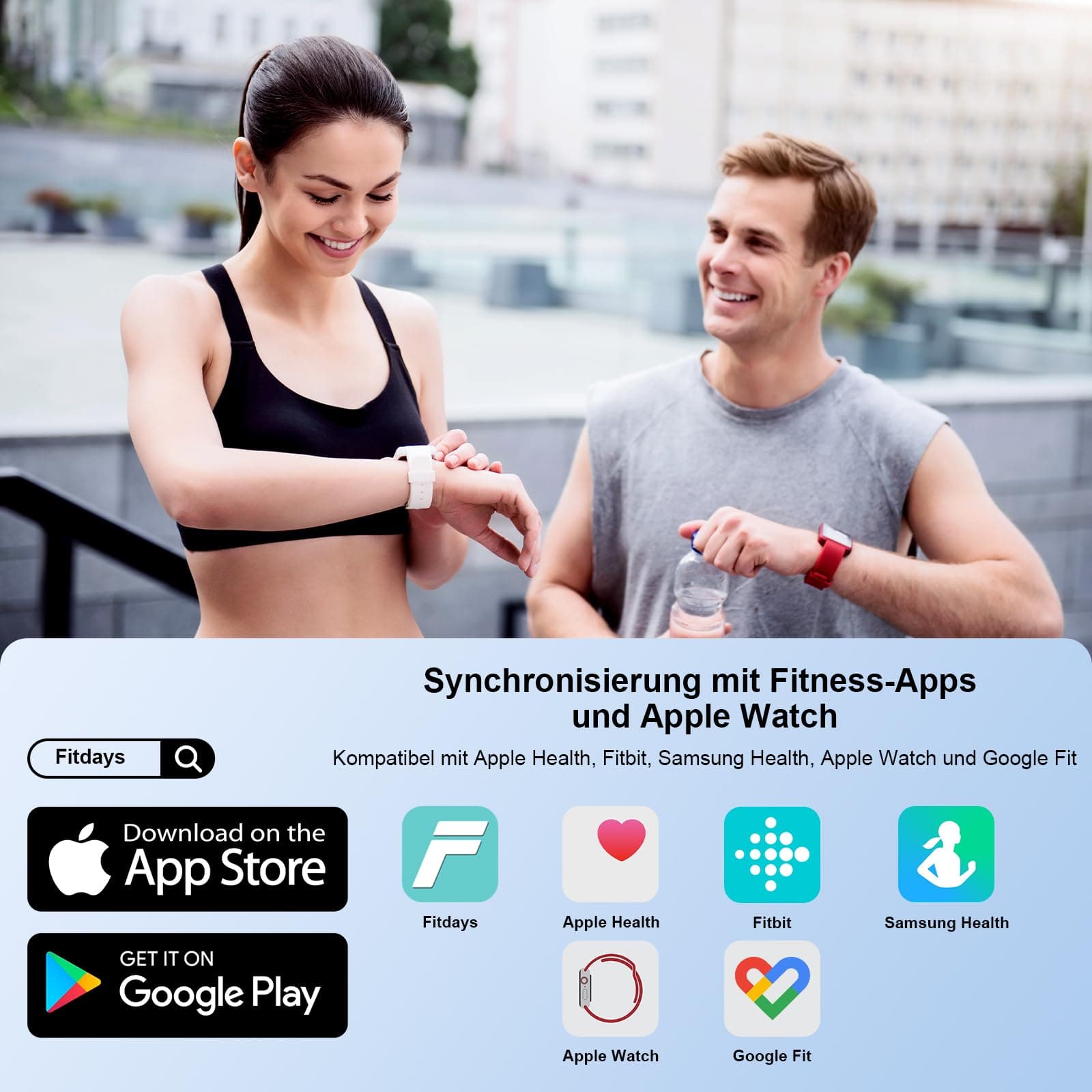 Healthkeep Körperfettwaage Digital Personenwaage Bluetooth mit 8 – Bild 6
