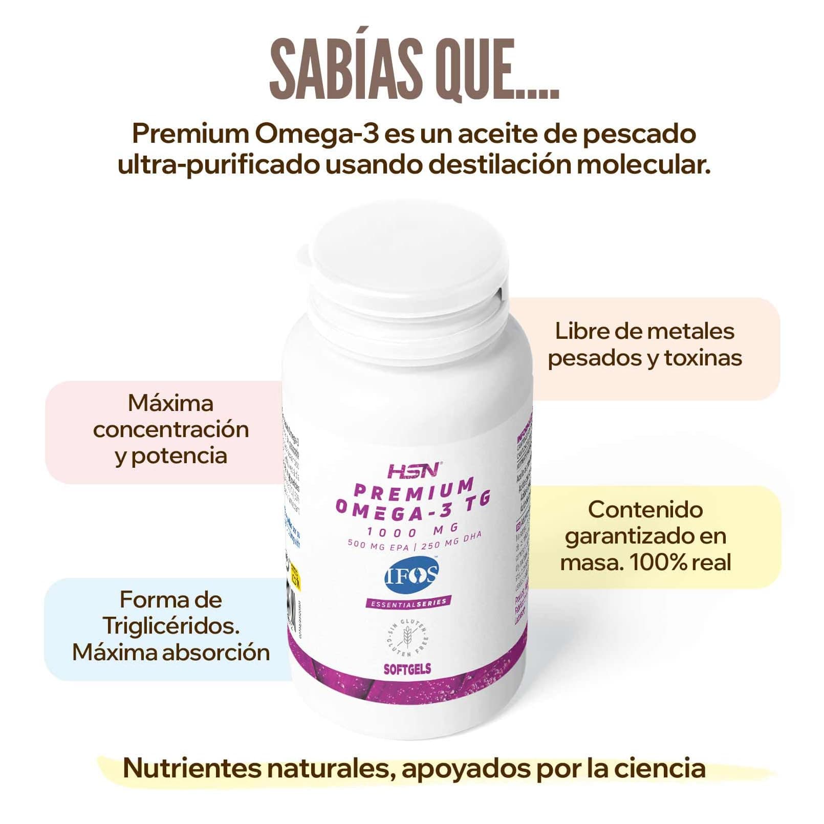 HSN Premium Omega 3 IFOS 5 Estrellas 120 Perlas | 1000mg – Bild 7