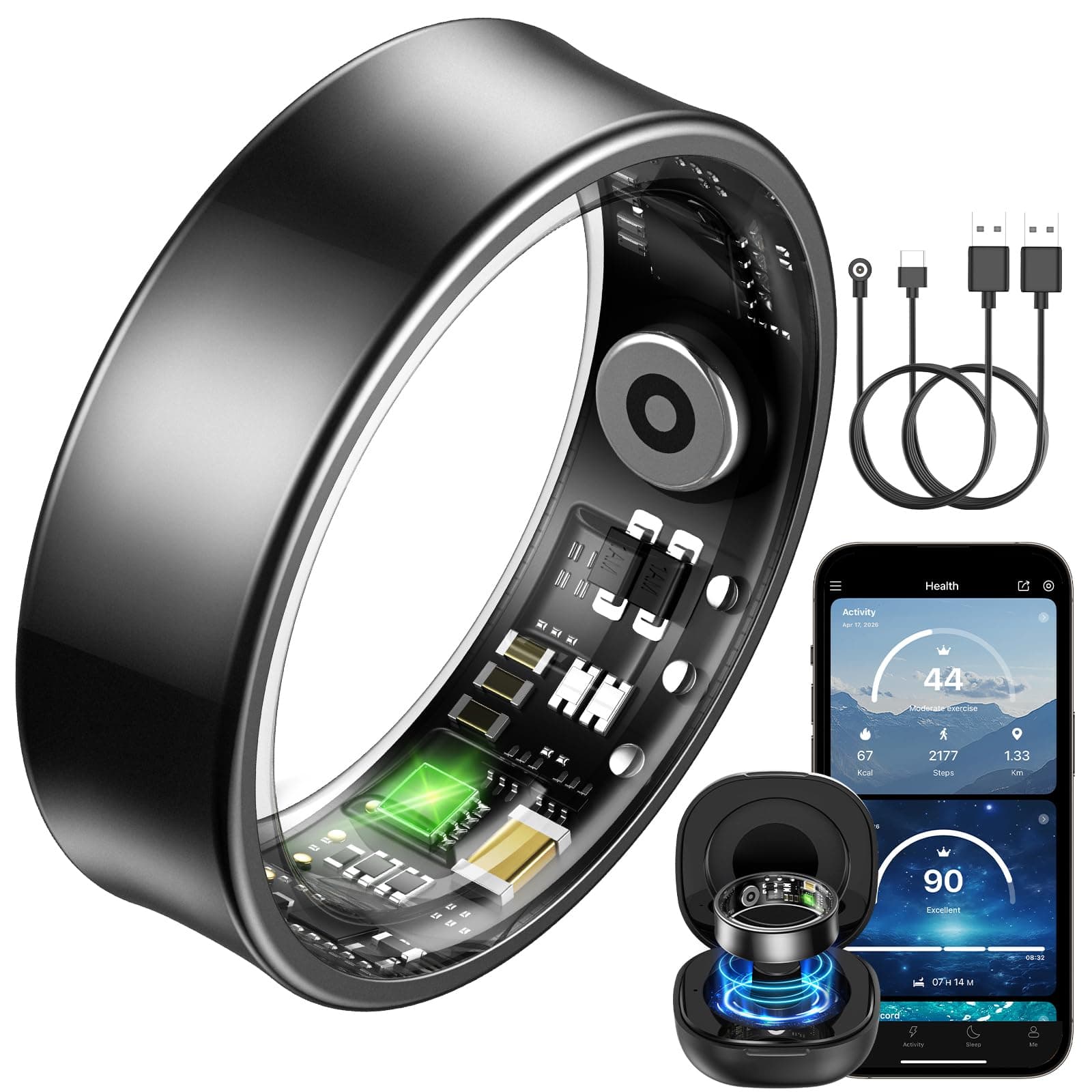 BANLVS BANLVS Smart Ring für Herren Damen