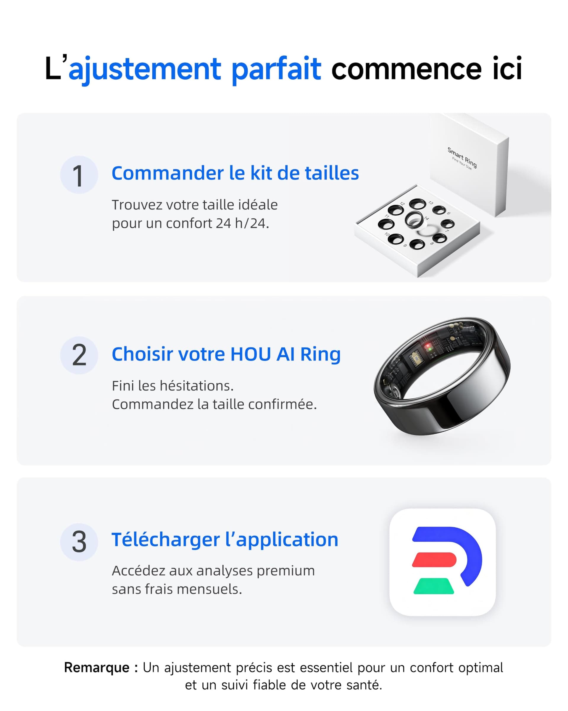 HOU AI Smart Ring Women & Men – Bild 2