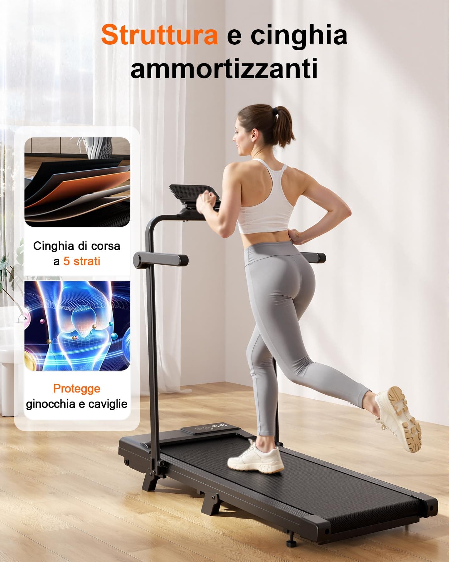 Superun Folding Walking Pad 3 in 1 Oversized Treadmill for – Bild 6