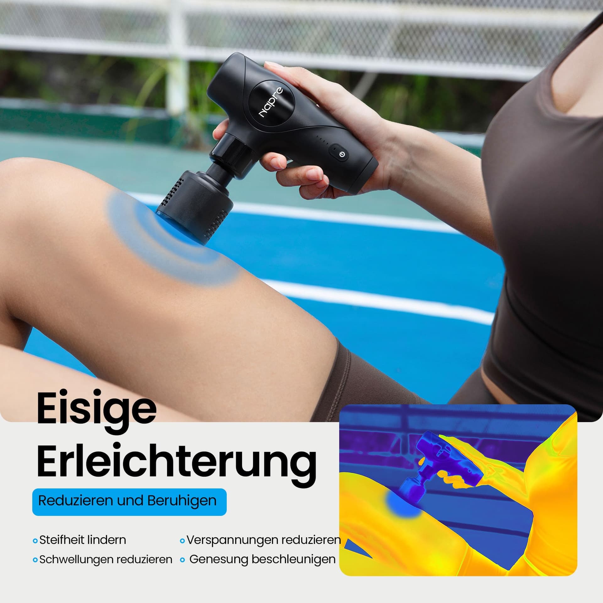 Massagepistole mit Wärme und Kälte,NAPRE 3-in-1 Mini – Bild 5