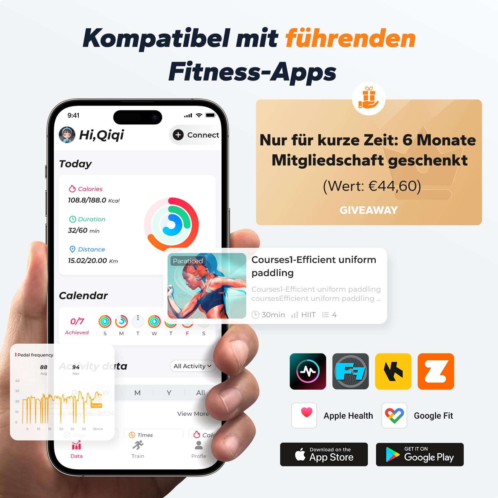 MERACH Heimtrainer Fahrrad mit Magnetischem Widerstand – Bild 3