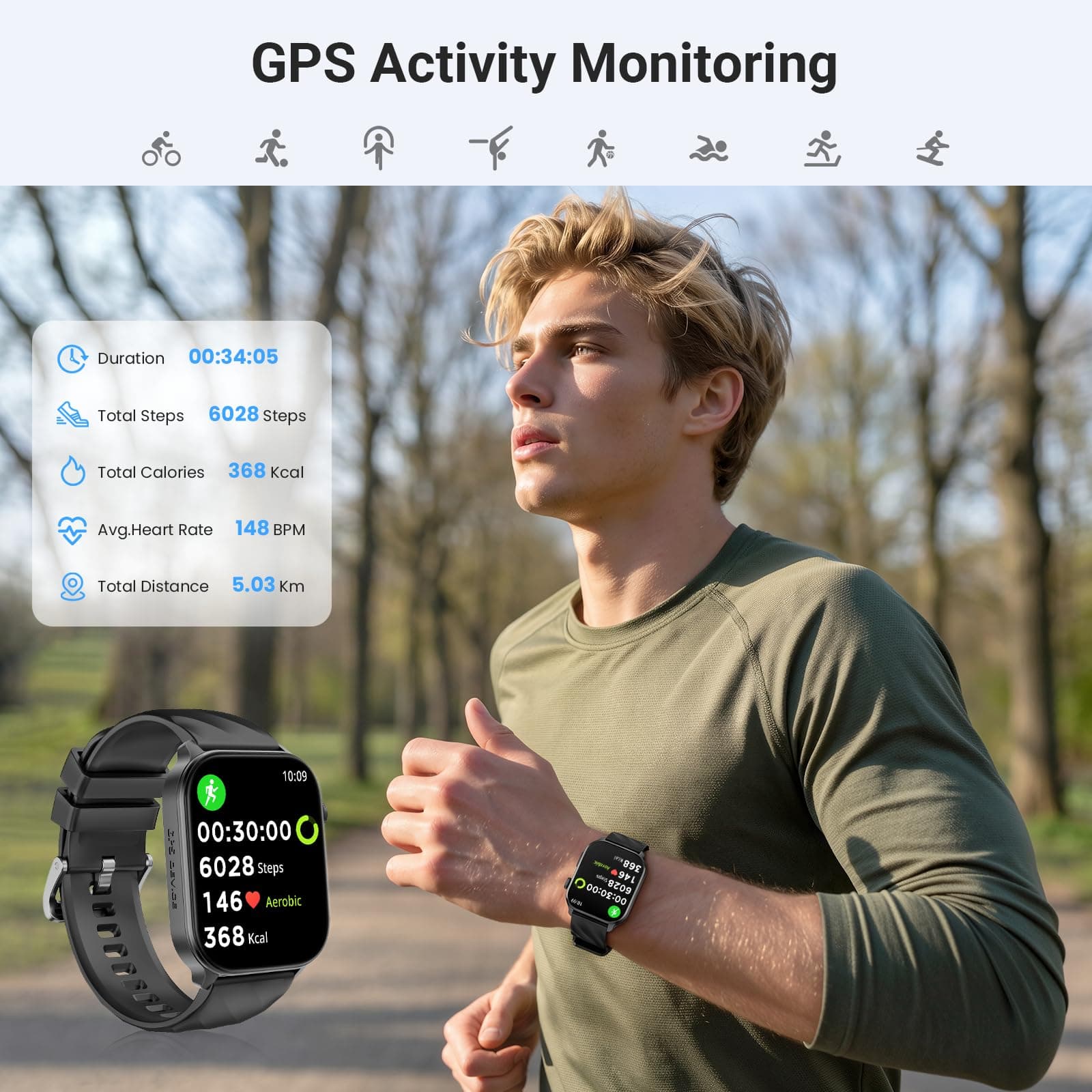 IMSVEPR GPS Smart Watch for Men Women – Bild 4