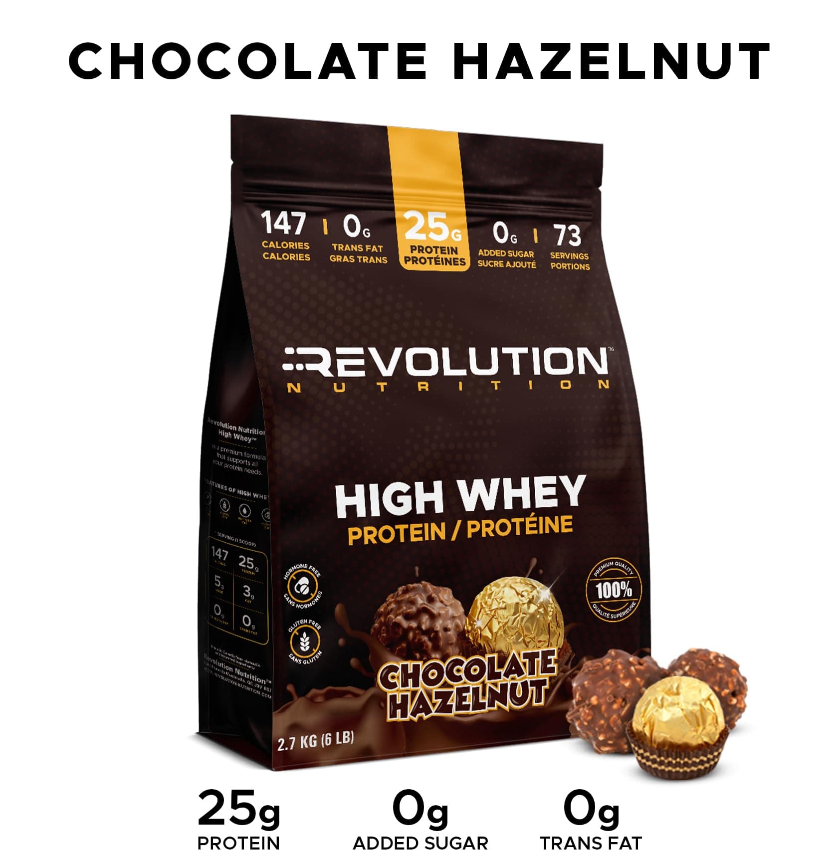 Revolution Nutrition , High Whey, Protein Powder 6LB – Bild 4