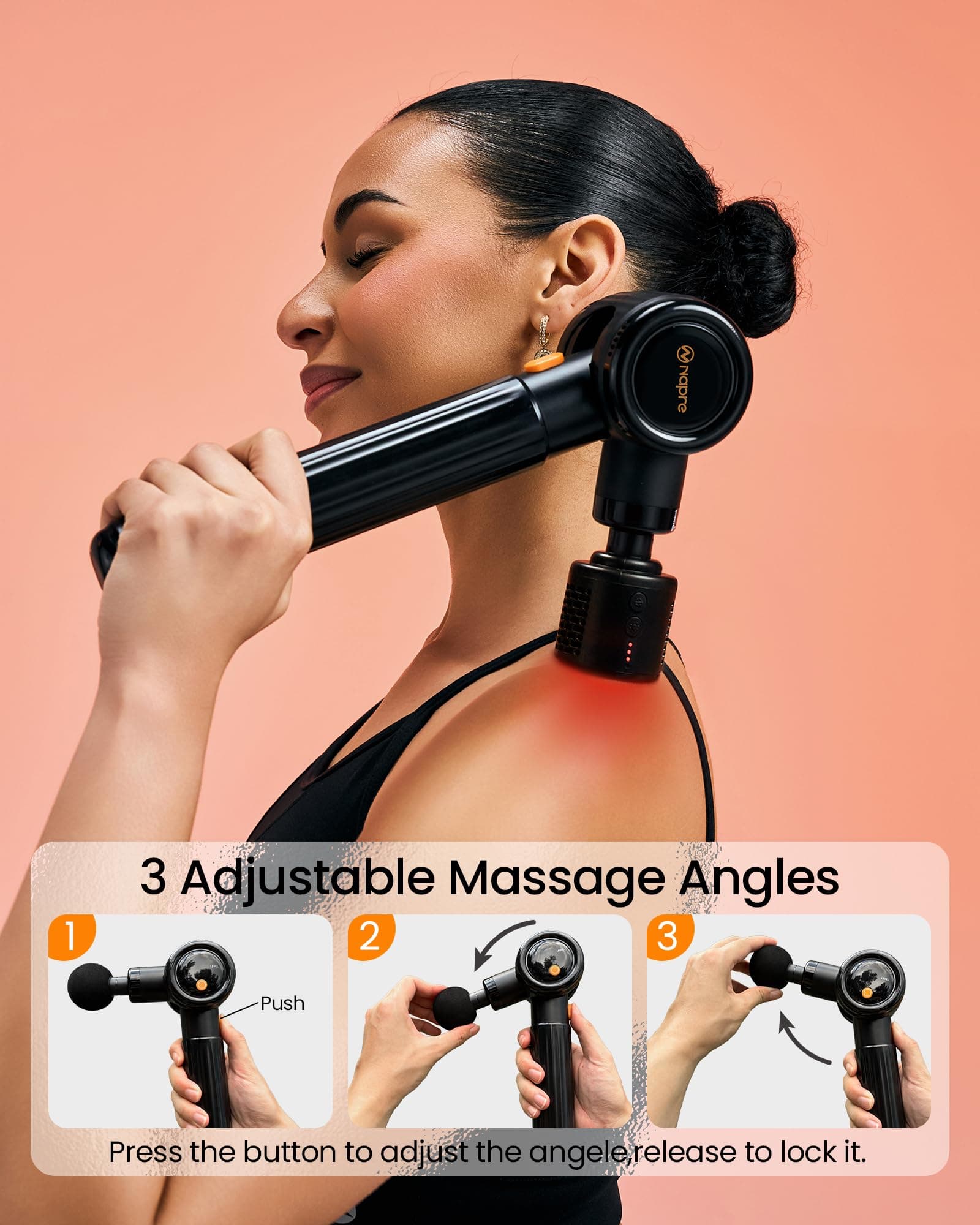 NAPRE Massagepistole mit Wärme und Kälte,NAPRE Massage Gun – Bild 2