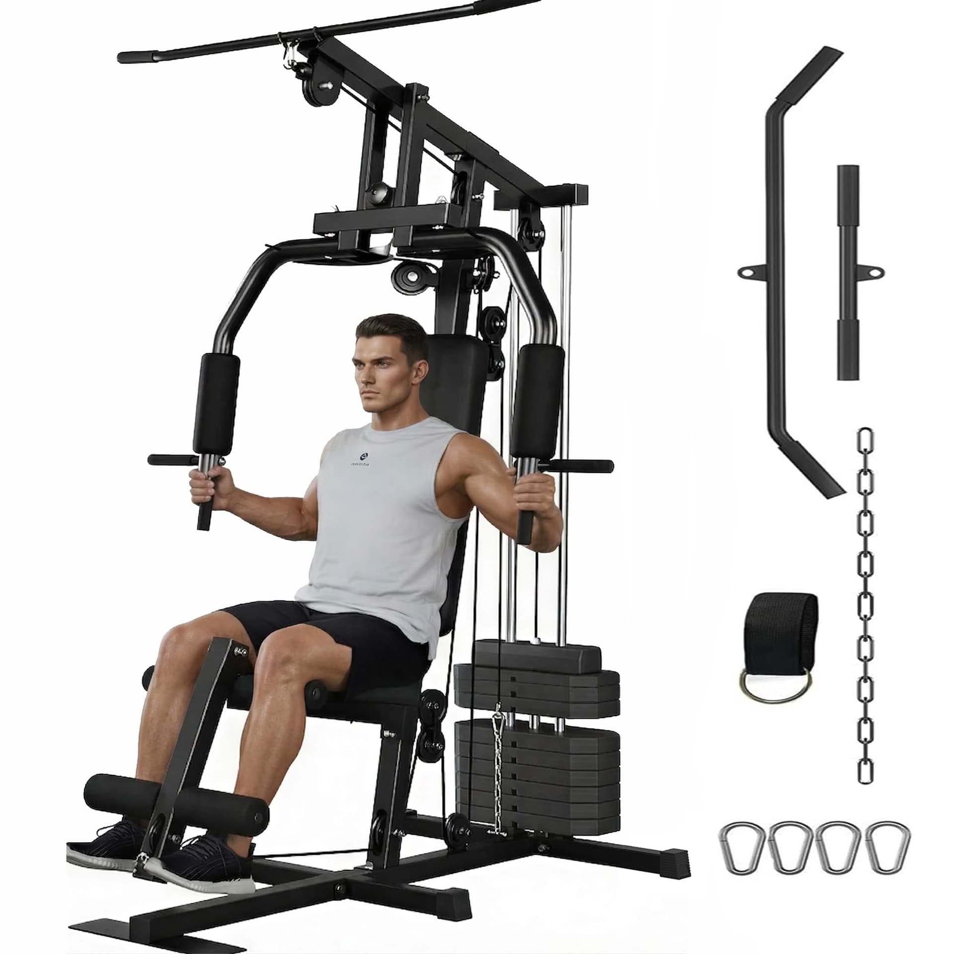 EliteEdge Home Gym Equipment, Multifunctional Workout Station with 100LBS