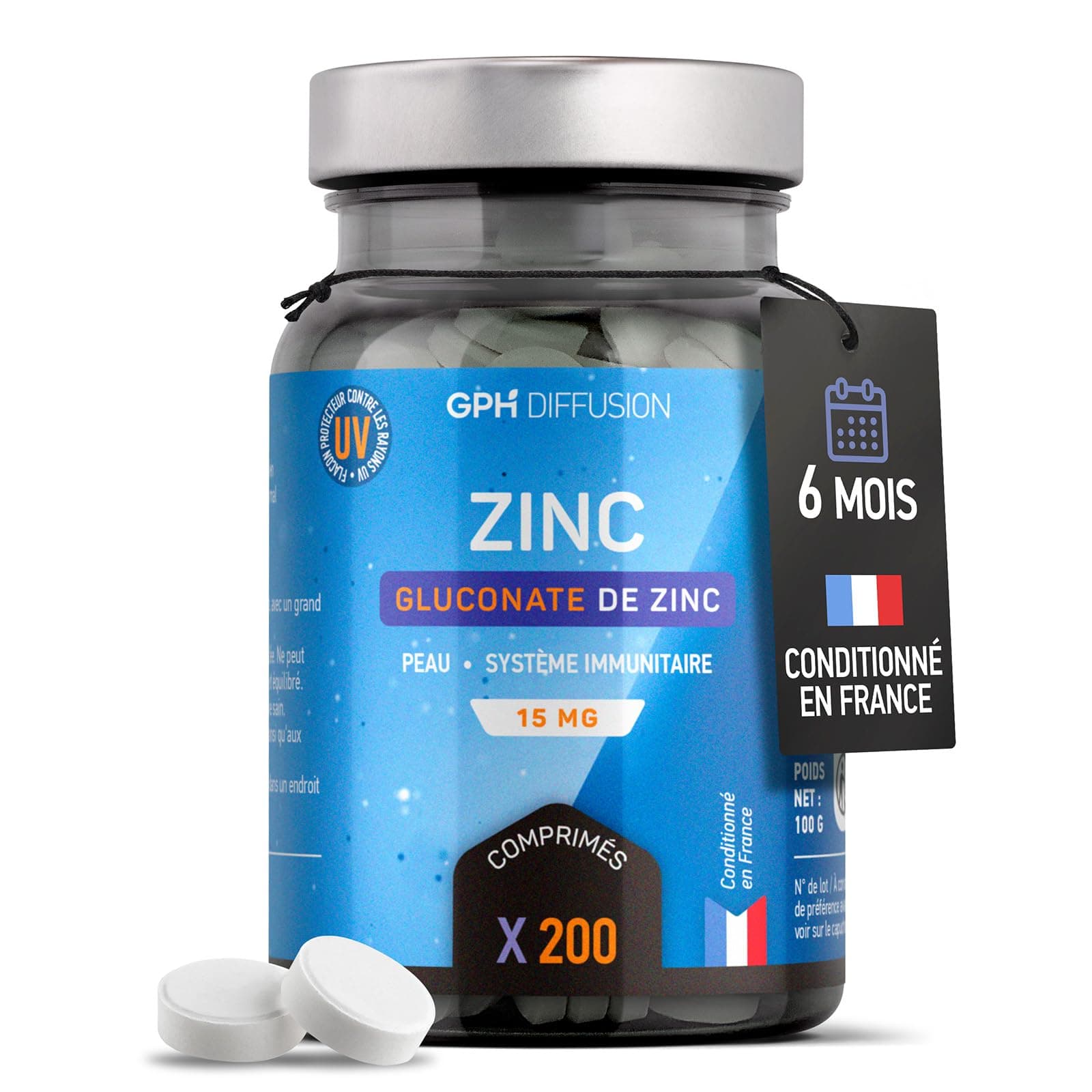GPH DIFFUSION Gluconate de Zinc - 15 mg