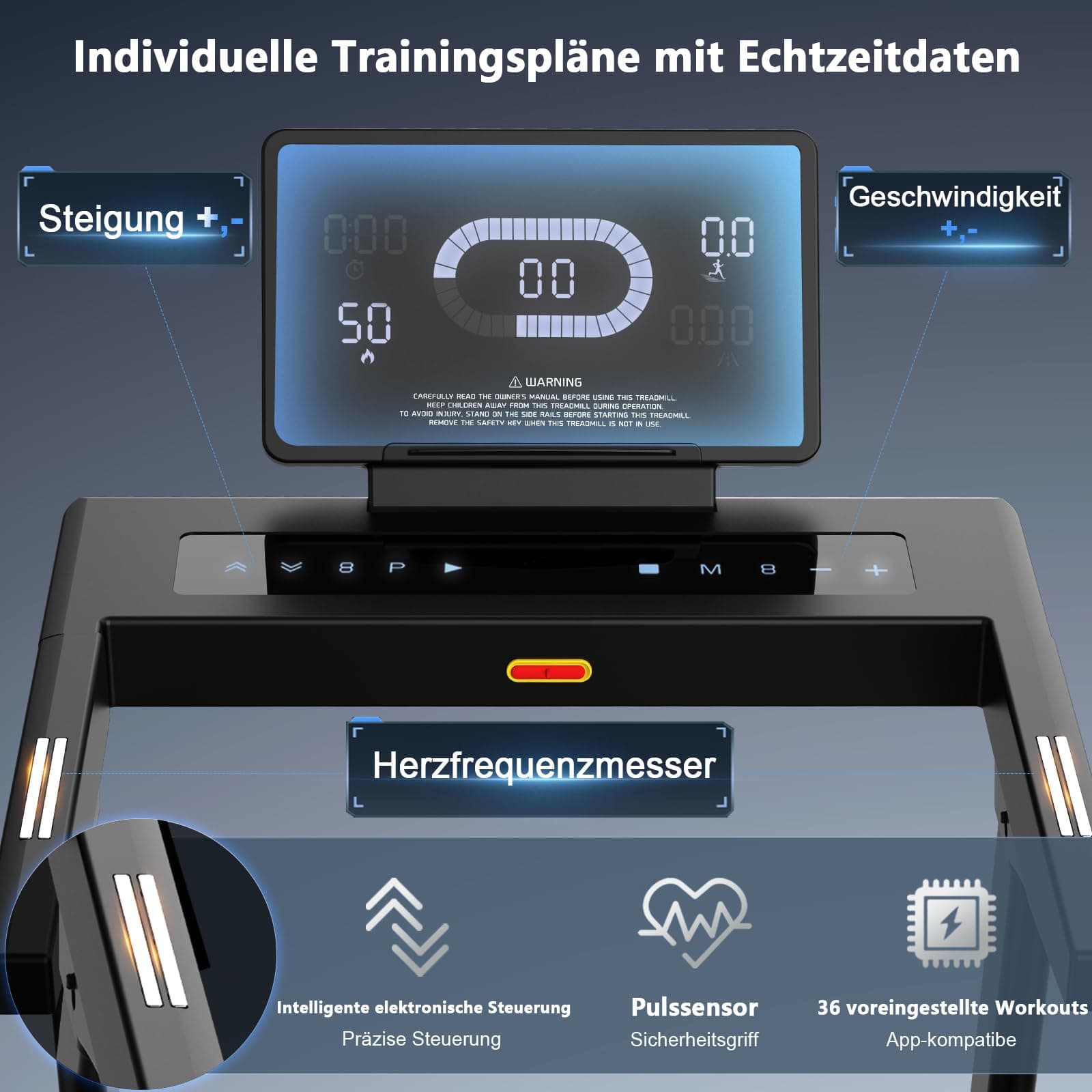 Cowmew Laufband für Zuhause – Bild 2