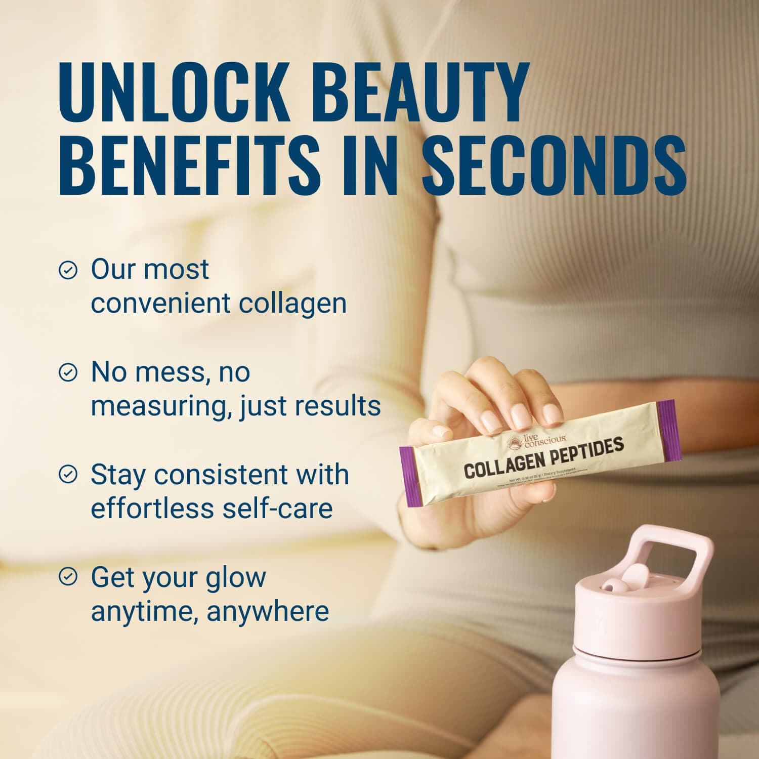 Live Conscious Collagen Peptides Powder – Bild 5