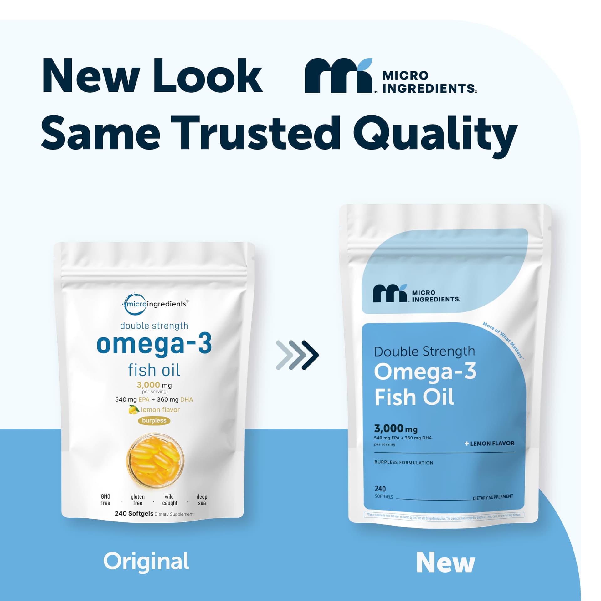 Micro Ingredients Omega 3 Fish Oil Supplements 3,000mg Per – Bild 2