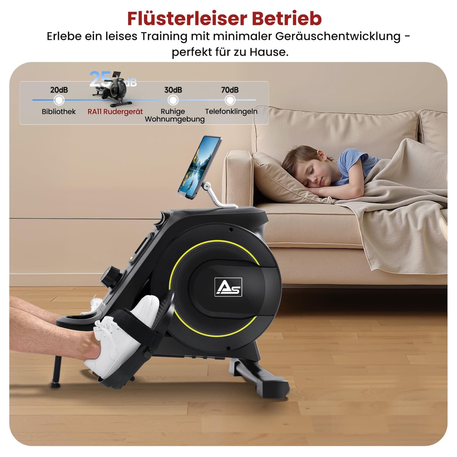 AsVIVA RA11 Rudergerät klappbar – Bild 2