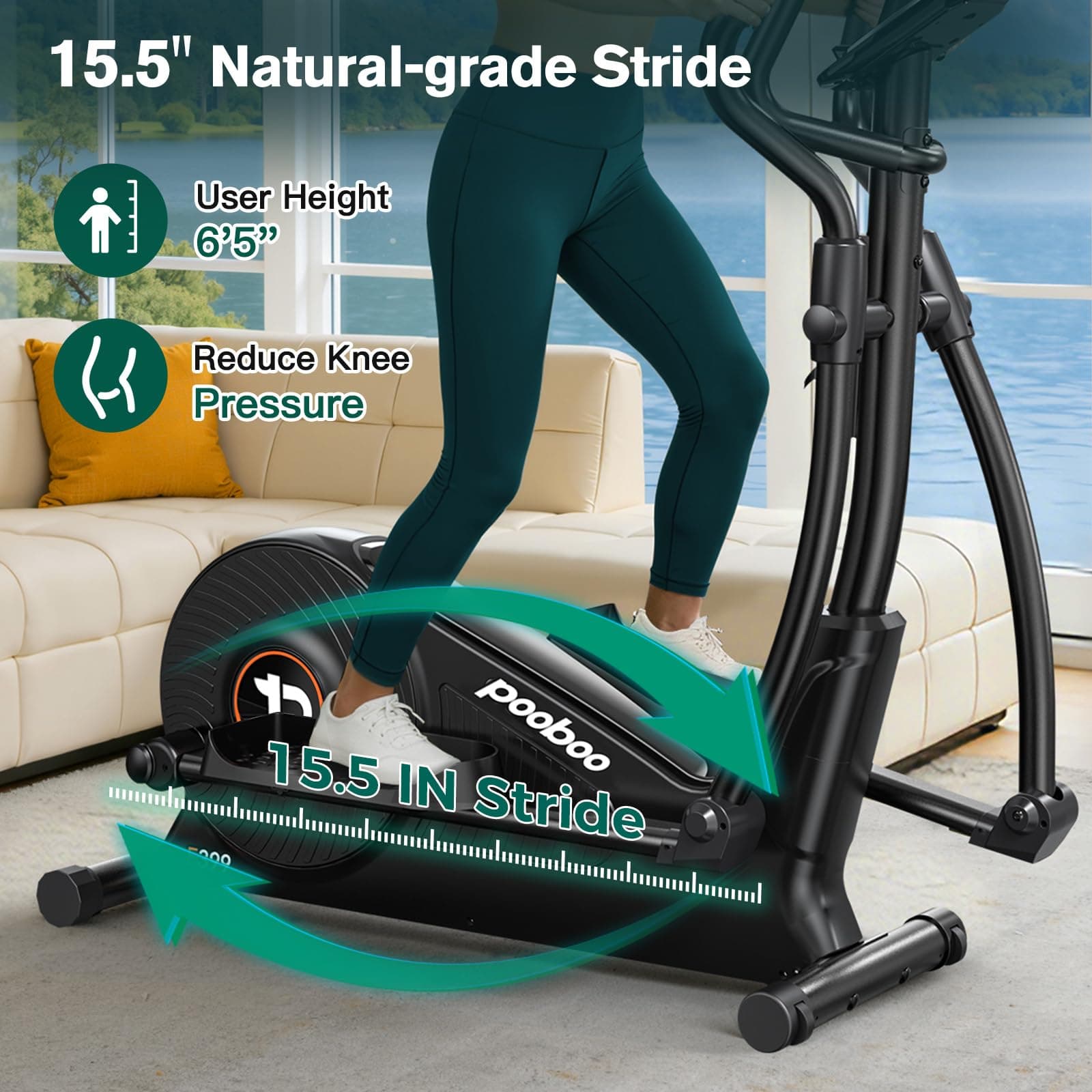 pooboo Elliptical Machine – Bild 2