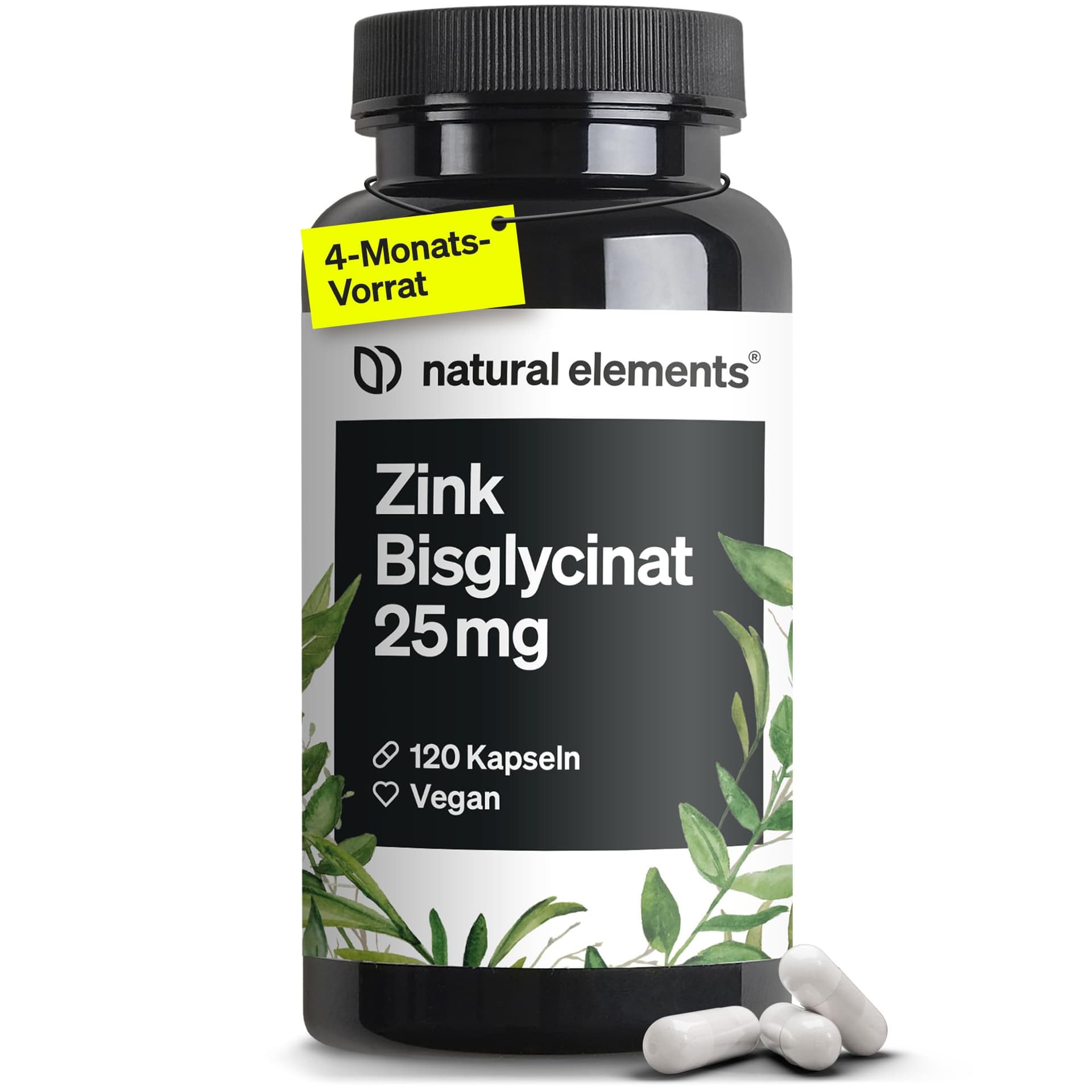 natural elements natural elements Zink Kapseln - 120 Stück