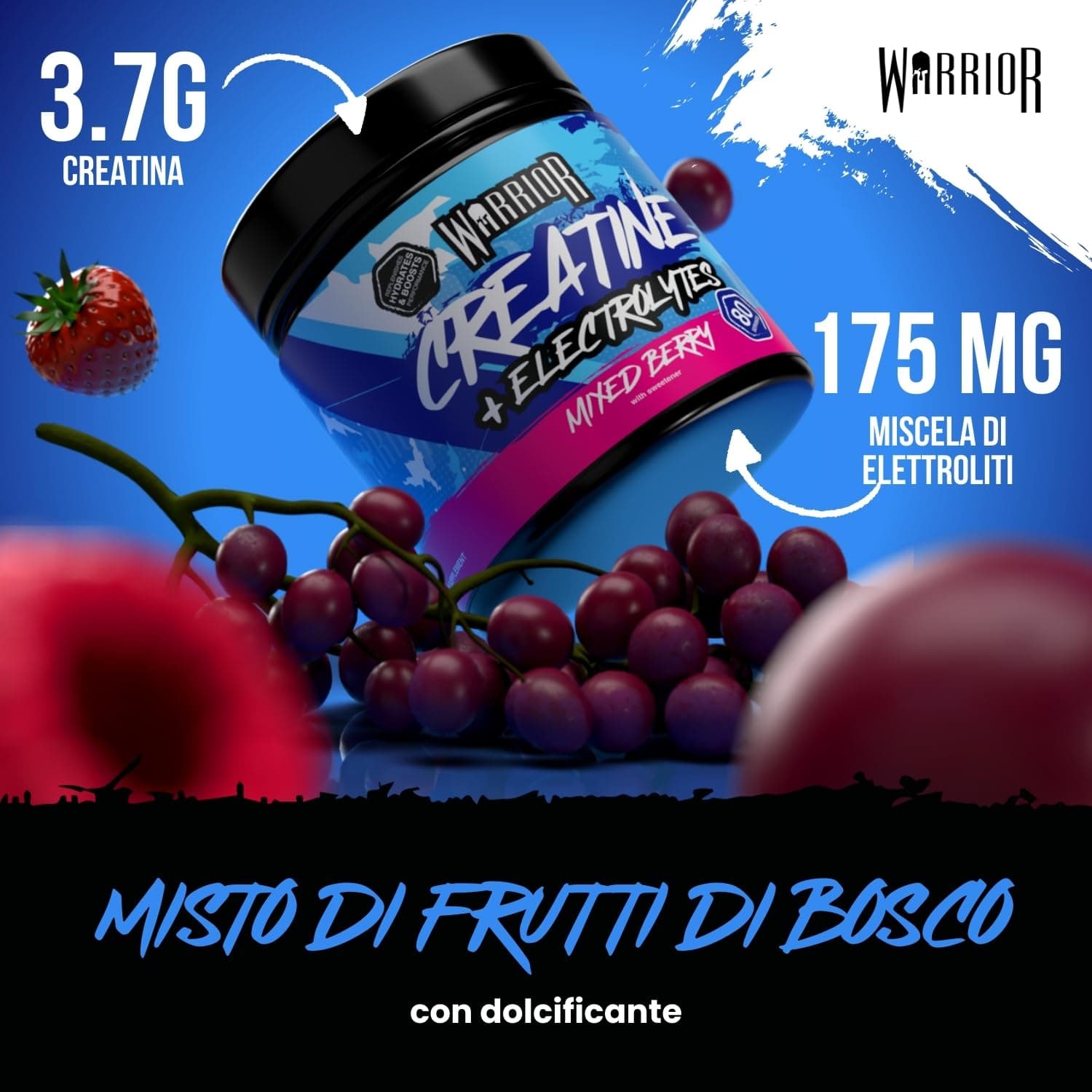 Warrior Creatine Monohydrate + Electrolytes 360g – Bild 5