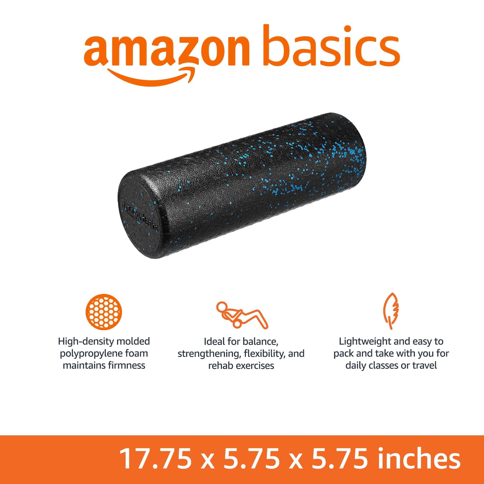 Amazon Basics High Density Foam Roller for Exercise and – Bild 2
