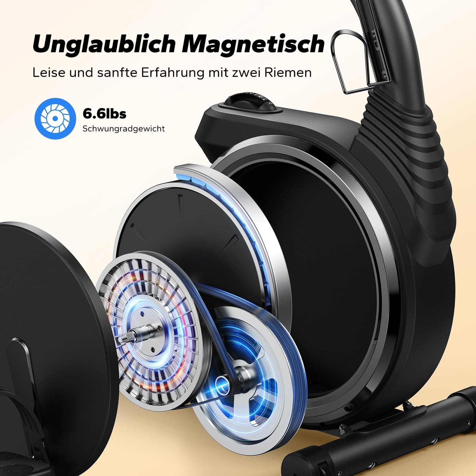 MERACH Liegeergometer für Zuhause mit 8 verstellbaren – Bild 2