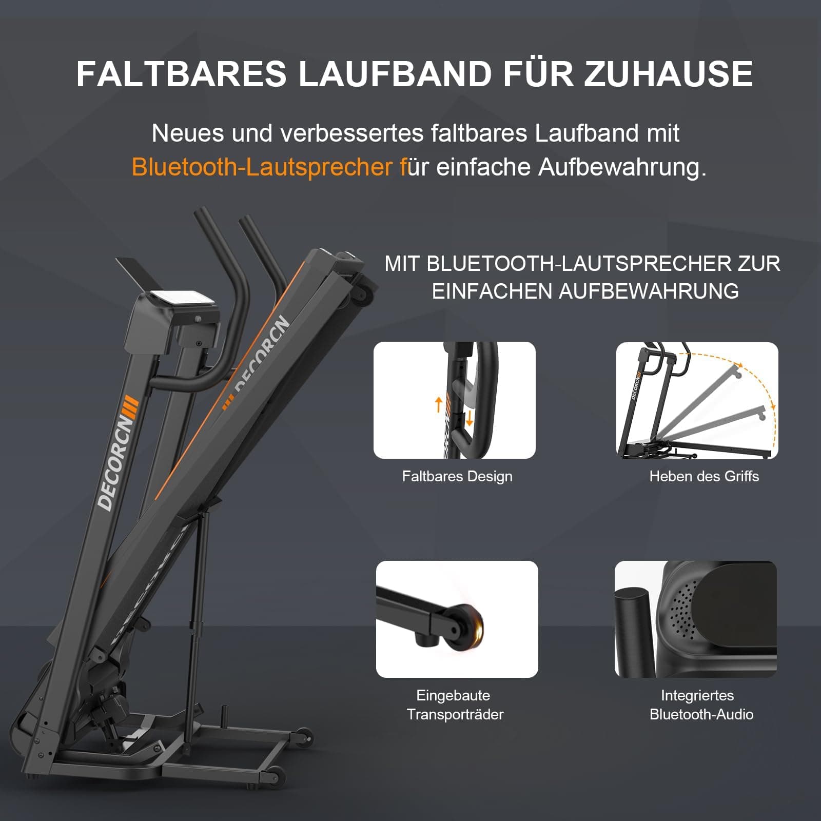 Decorcn Laufband für Zuhause – Bild 4