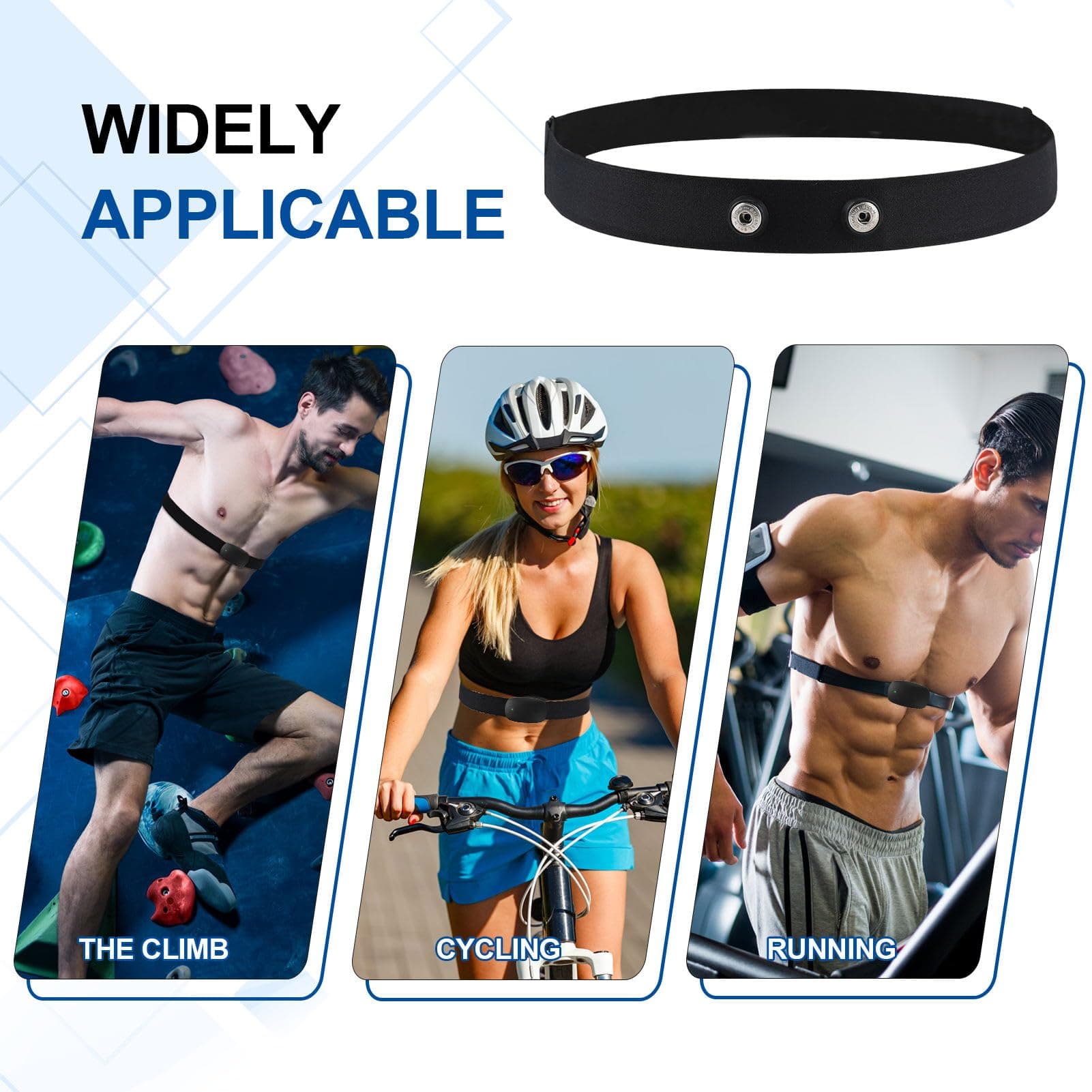Lotbun Ceinture Cardio Réglable (70 cm à 105 cm) pour – Bild 6