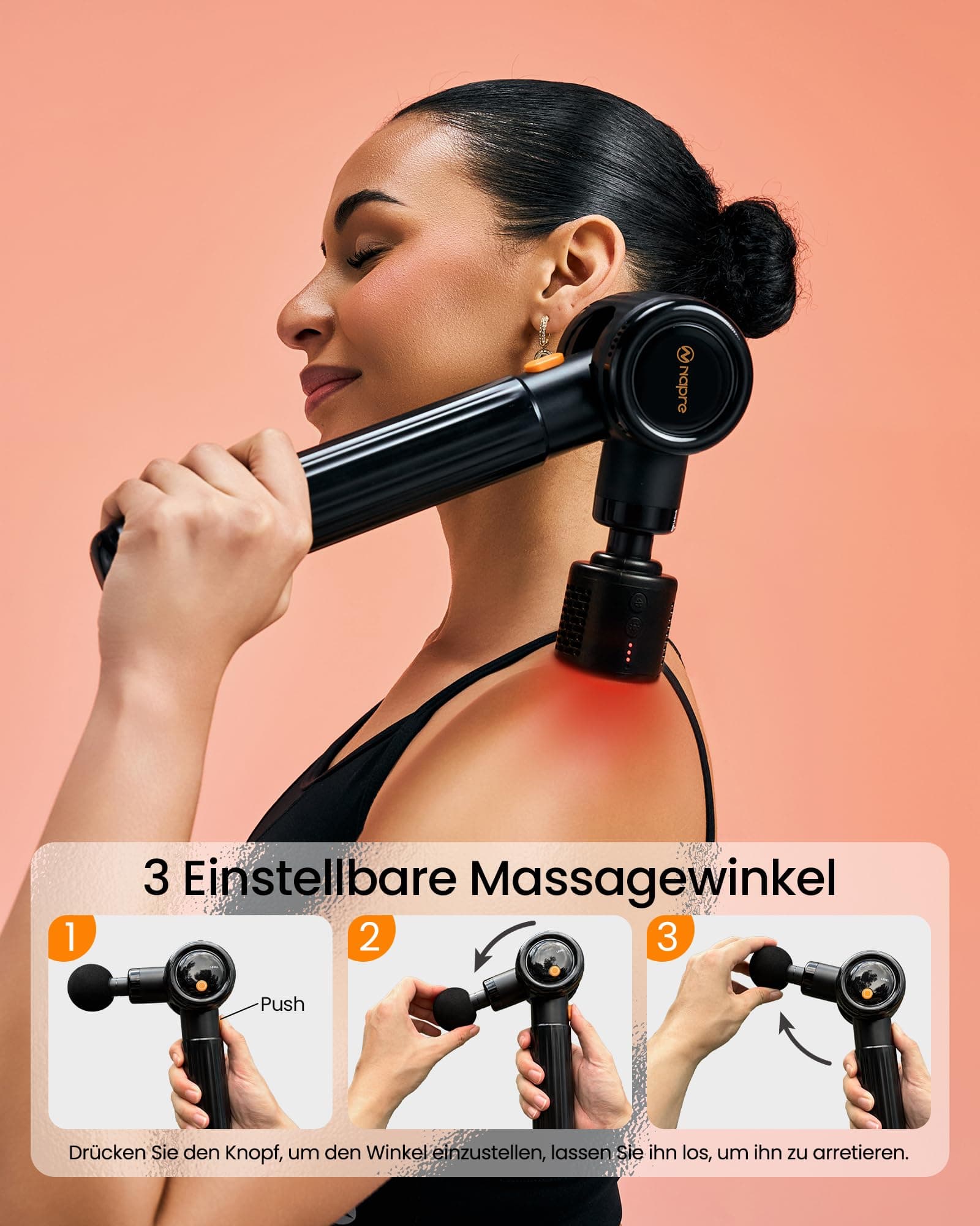 NAPRE Massagepistole mit Wärme und Kälte,NAPRE Massage Gun – Bild 2
