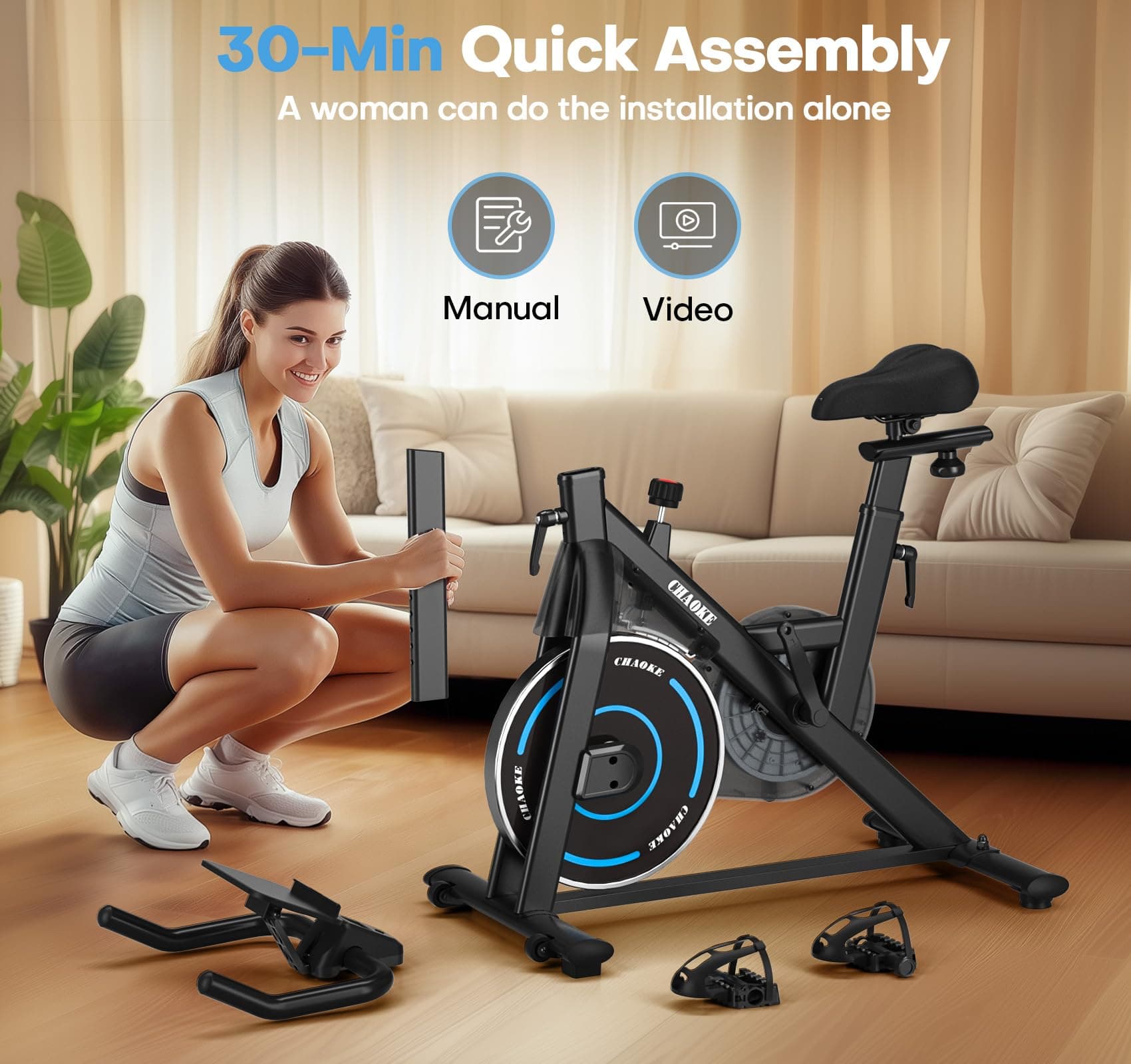 CHAOKE Exercise Bike – Bild 7