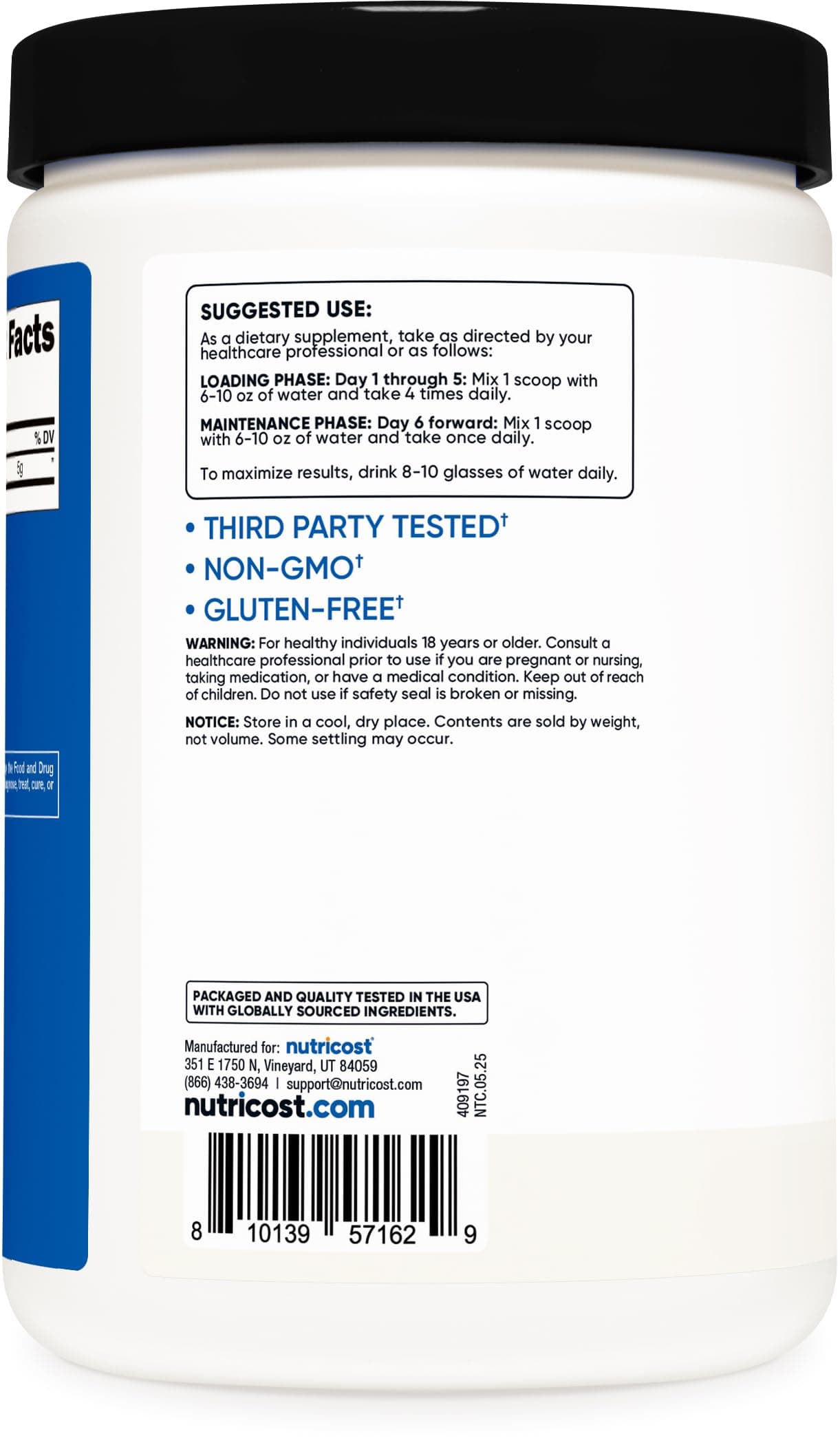 Nutricost Creatine Monohydrate Micronized Powder 500G – Bild 4