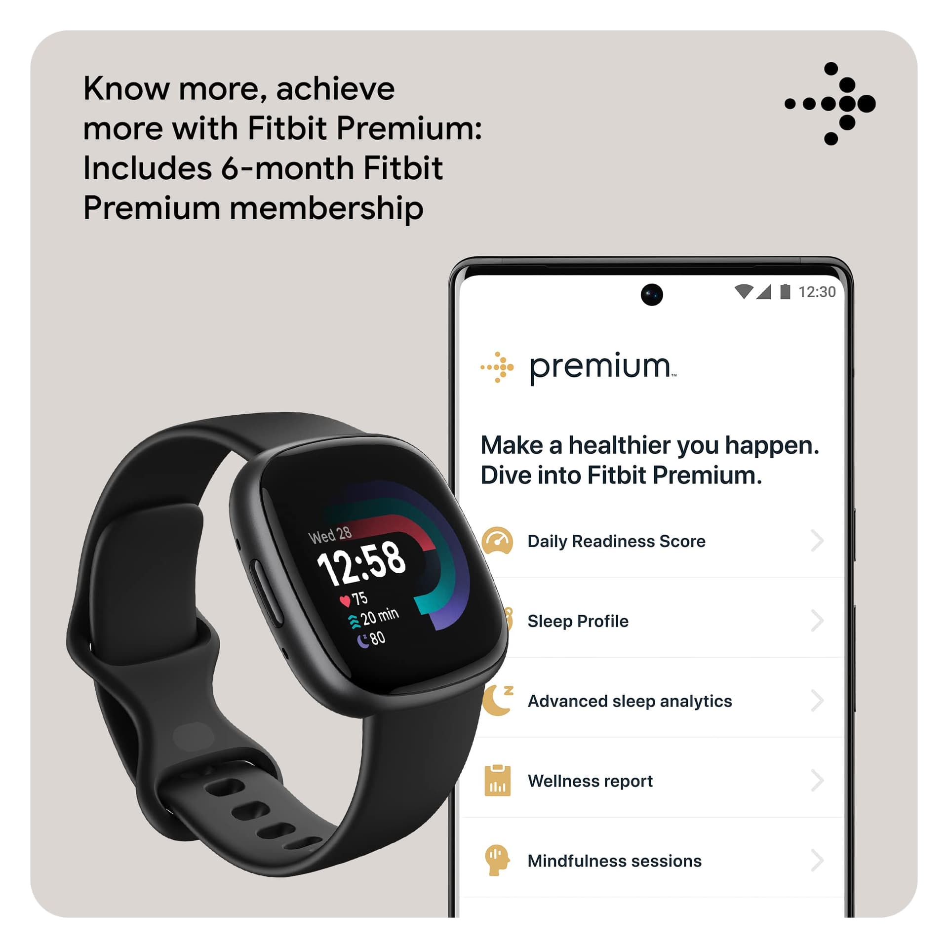 Fitbit Versa 4 Fitness Smartwatch with Daily Readiness – Bild 5