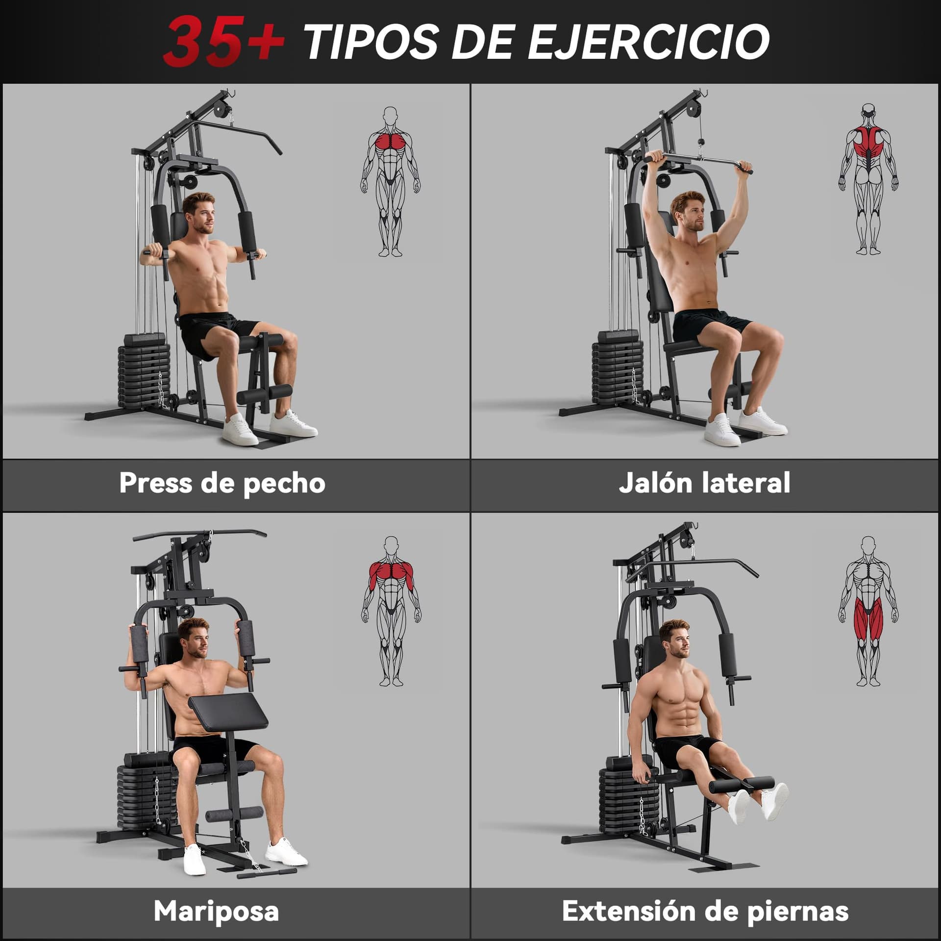 HOMCOM Multiestación Musculación – Bild 3