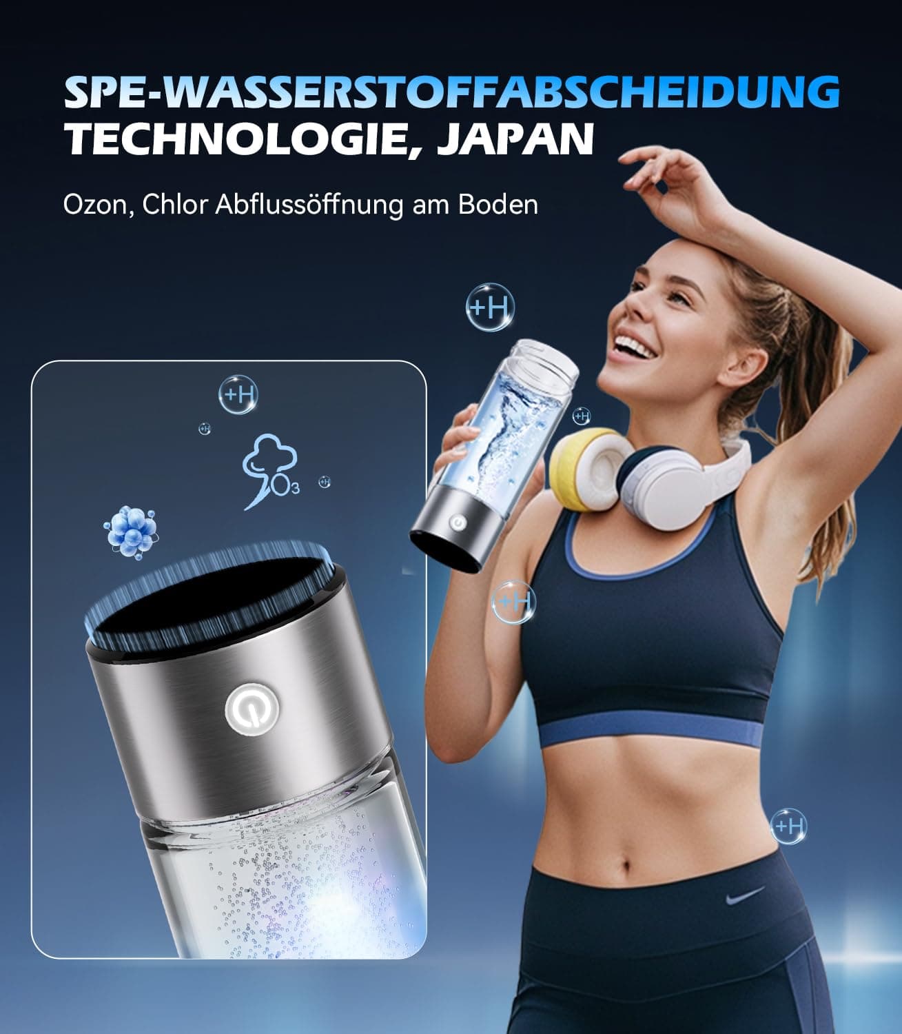 Lozltx Wasserstoff Wasserflasche【24h Stabile H₂-Aktivität】 – Bild 6