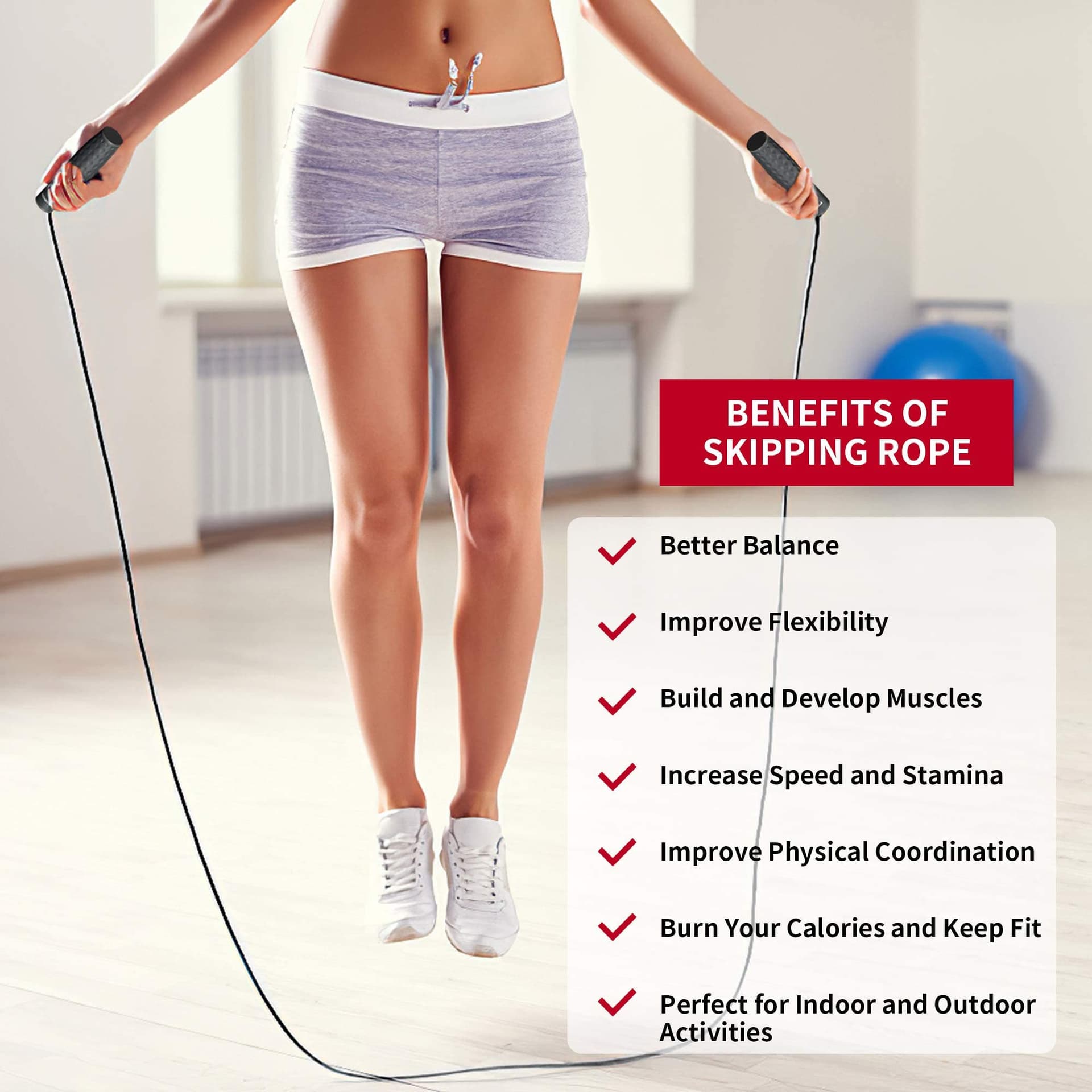 PROIRON Cuerda para Saltar ajustable de 3 m – Bild 7