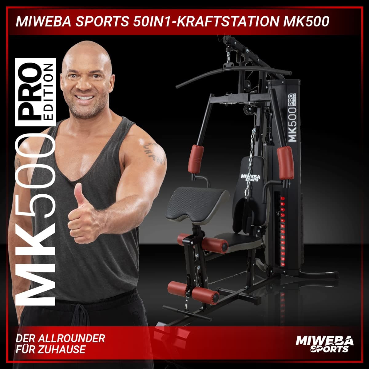 Miweba Sports Kraftstation MK500 | 60 kg – Bild 2