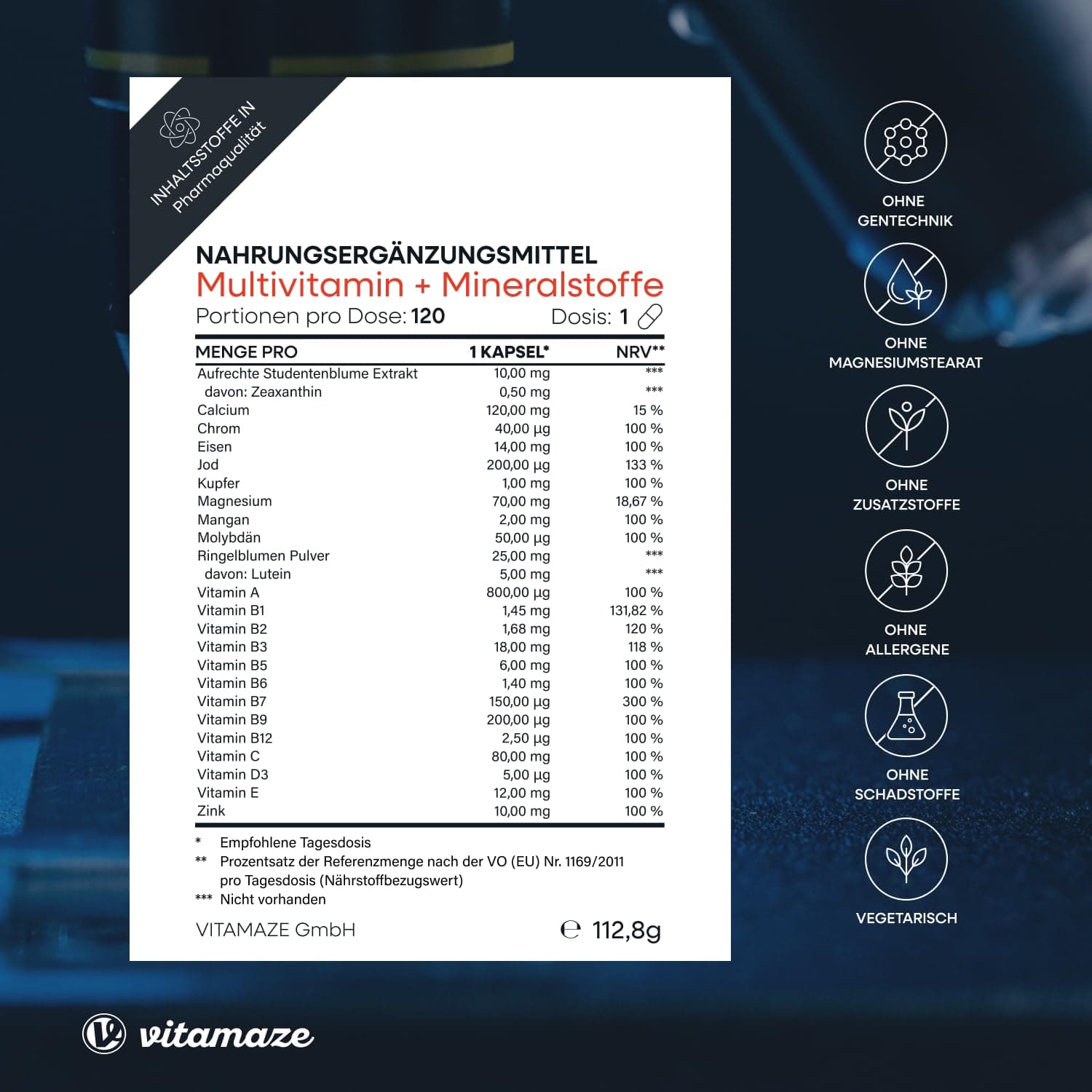 Vitamaze - amazing life Multivitamin Kapseln hochdosiert – Bild 5