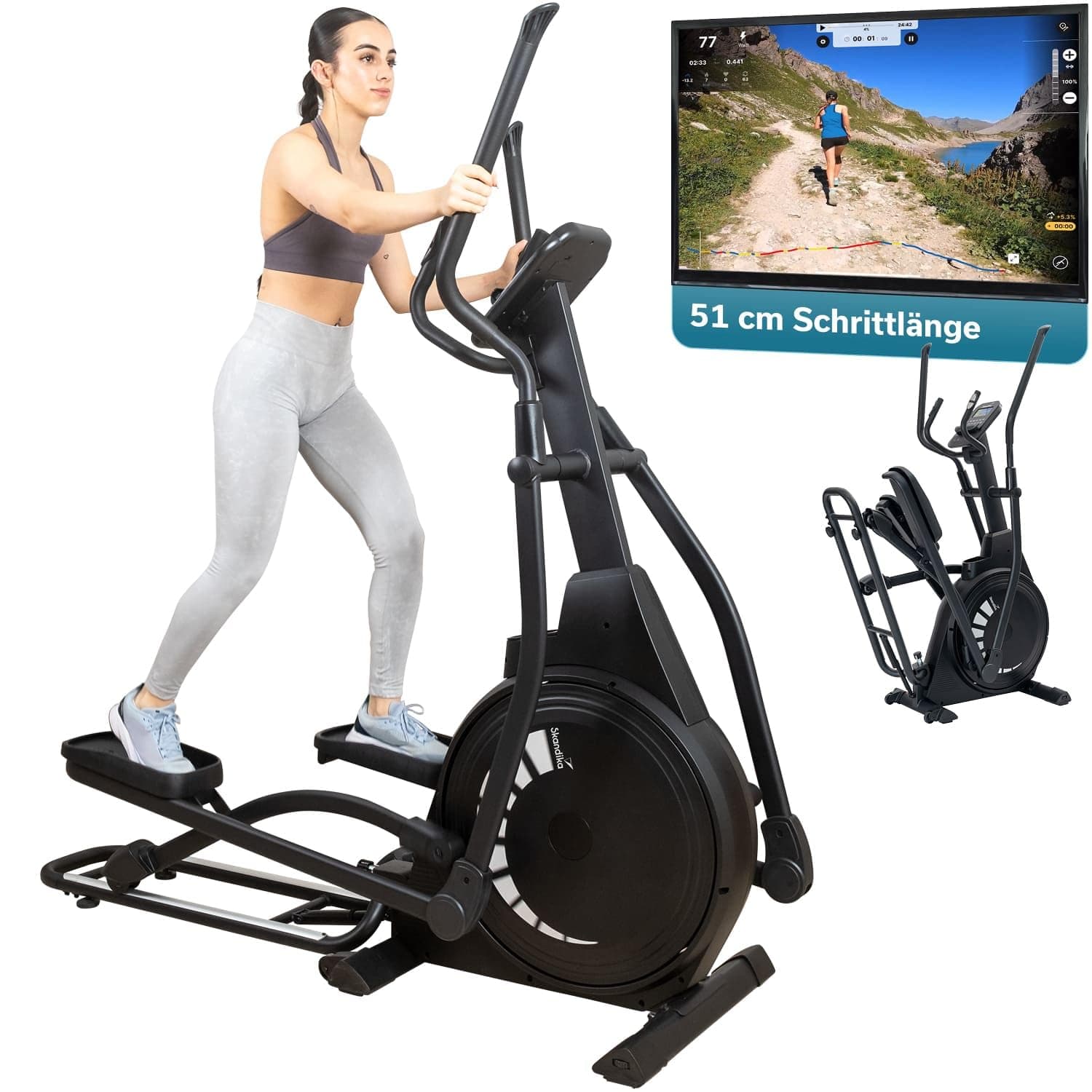 Skandika Crosstrainer für Zuhause Carbon P23