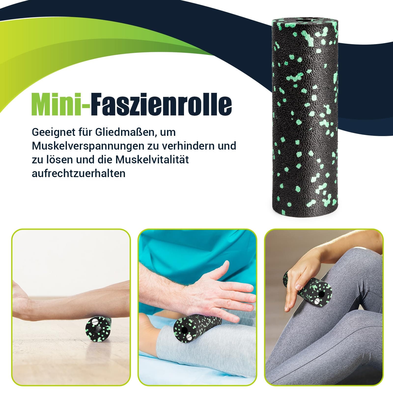 Faszienrolle Set mit 3D-Texturmassage – Bild 6