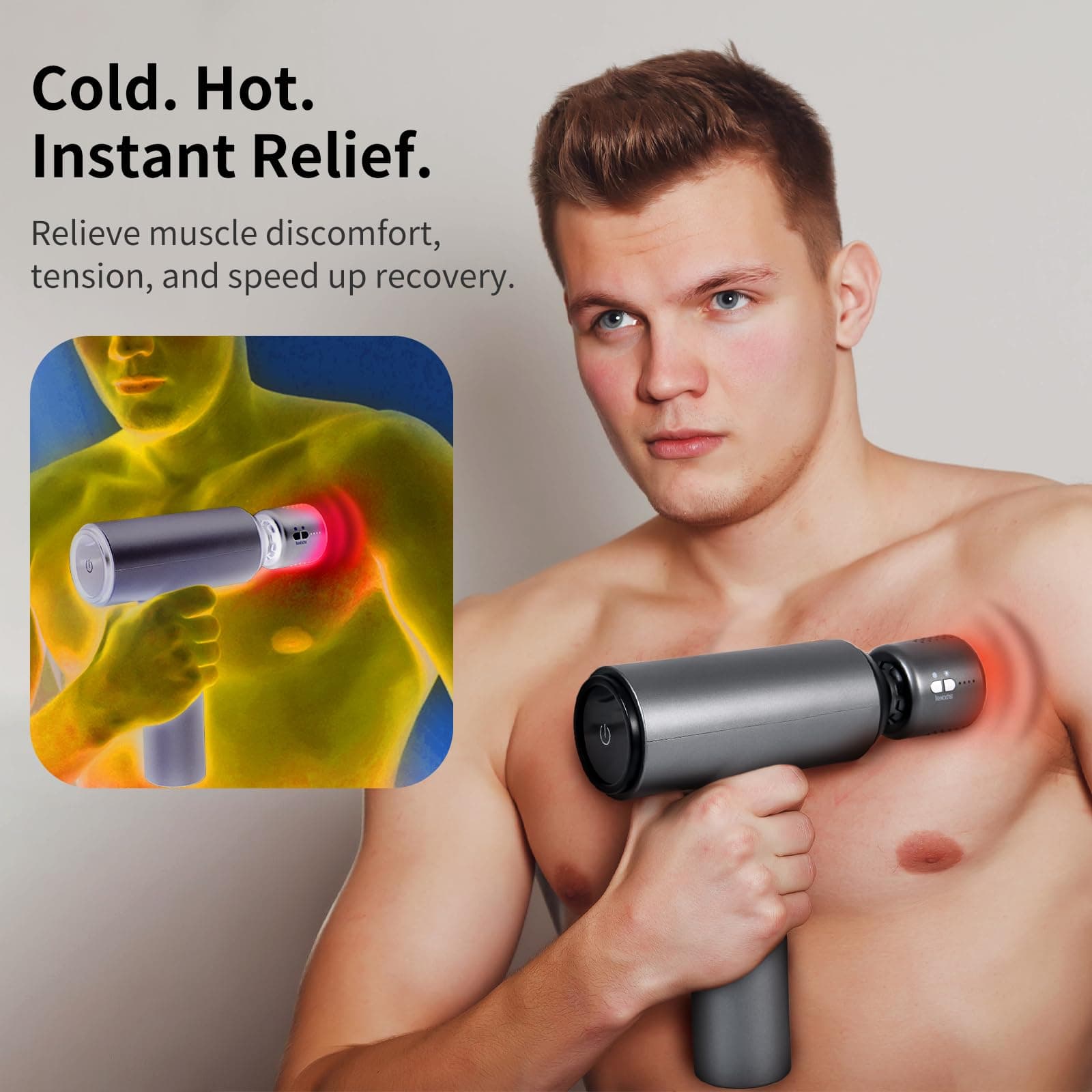 arboleaf Pistola de Masaje Muscular Calor y frío – Bild 5